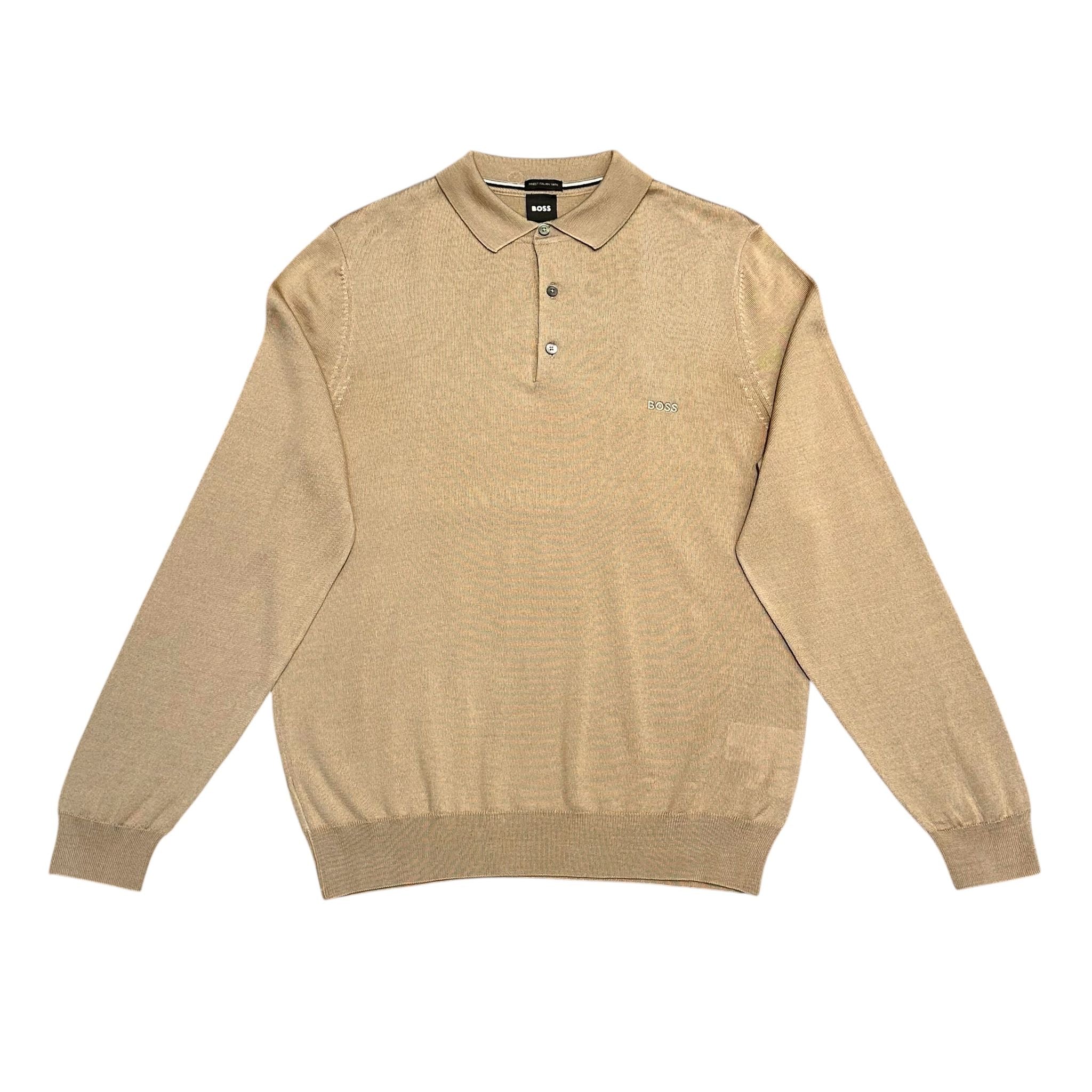 Boss Black 3 Button Knitted Sweatshirt