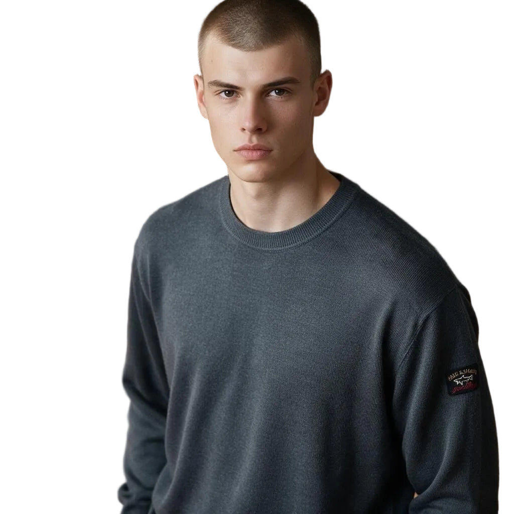 Big & Tall Paul & Shark Crew Neck Knitted Sweatshirt