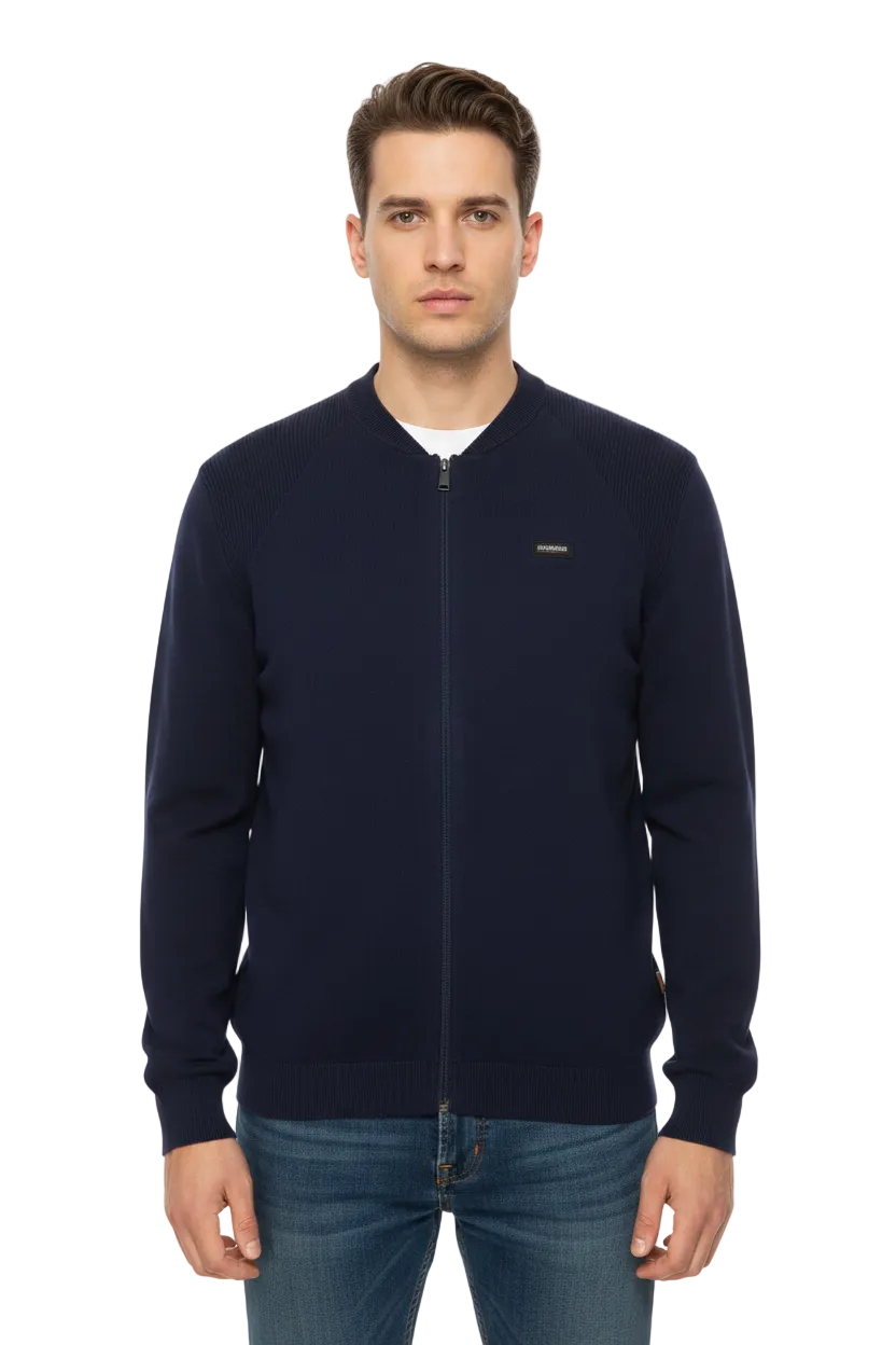 Napapijri Full Zip Knitted Sweatshirt