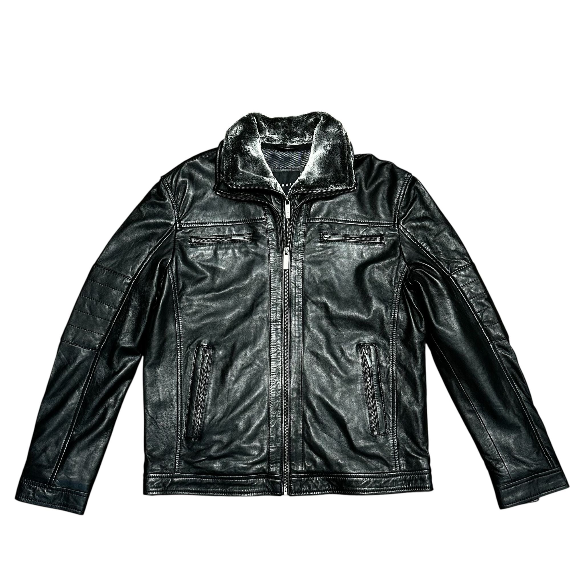 Bugatti Leather Bomber Jacket