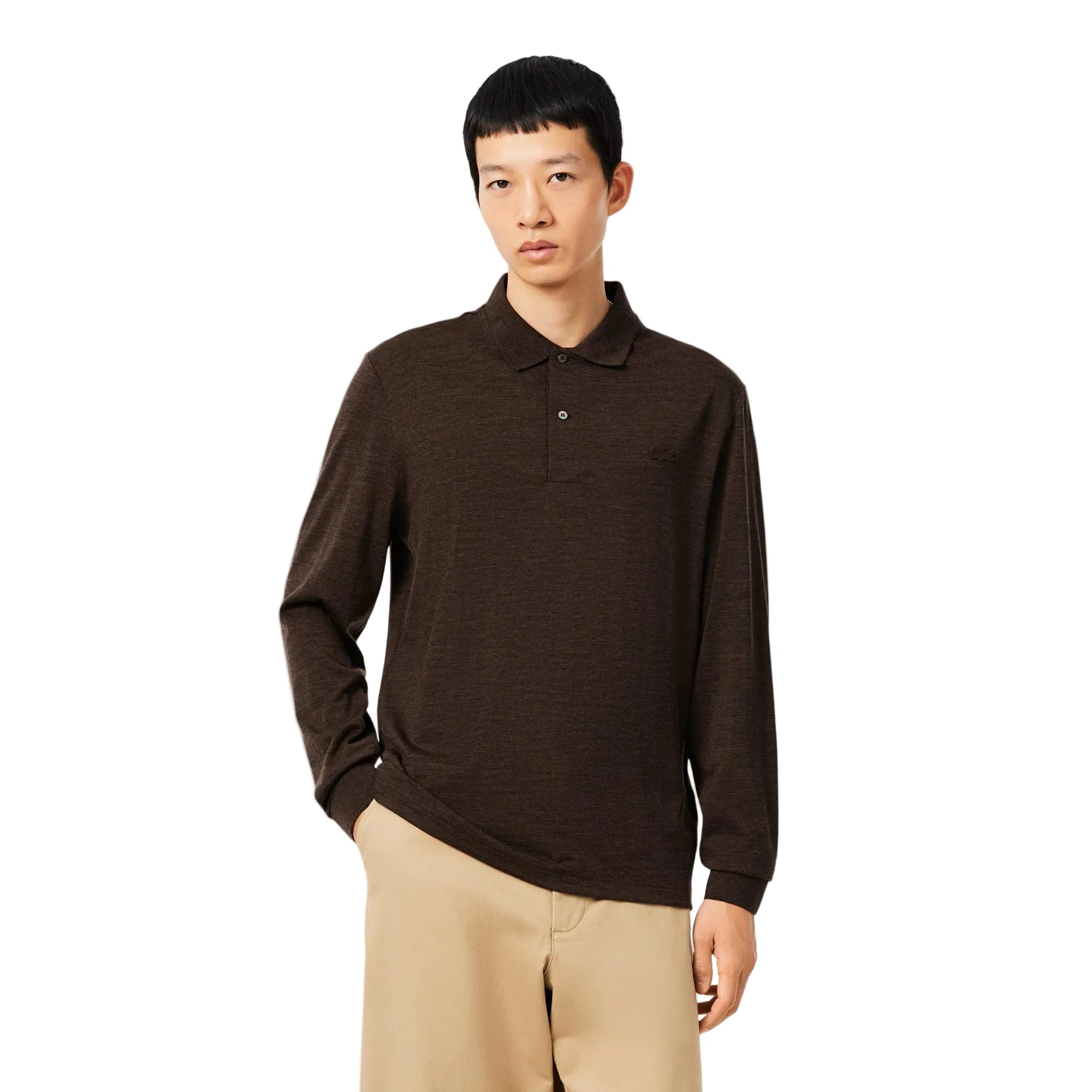 Lacoste 2 Button Knitted Sweatshirt