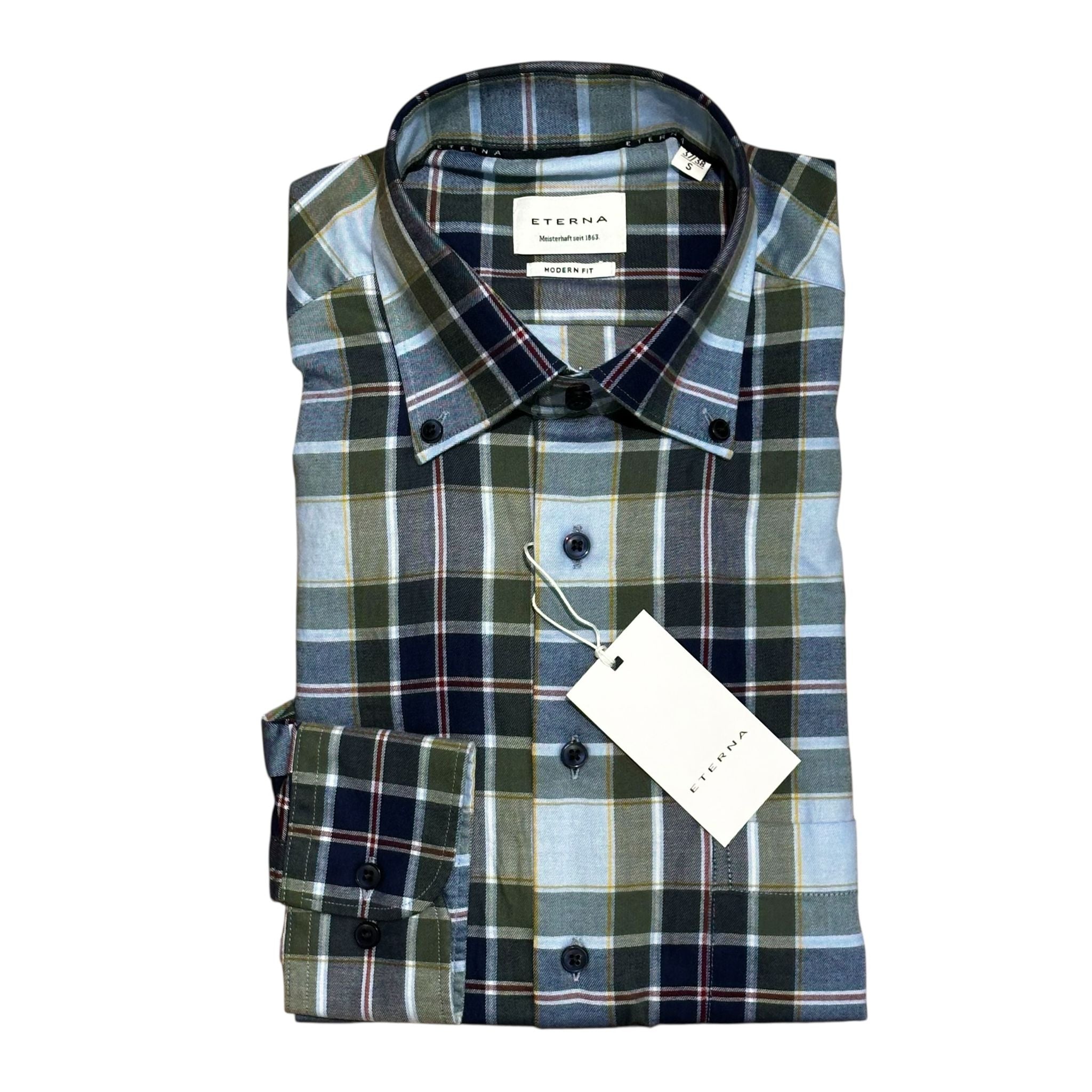 Eterna Regular Fit Long Sleeve Shirt
