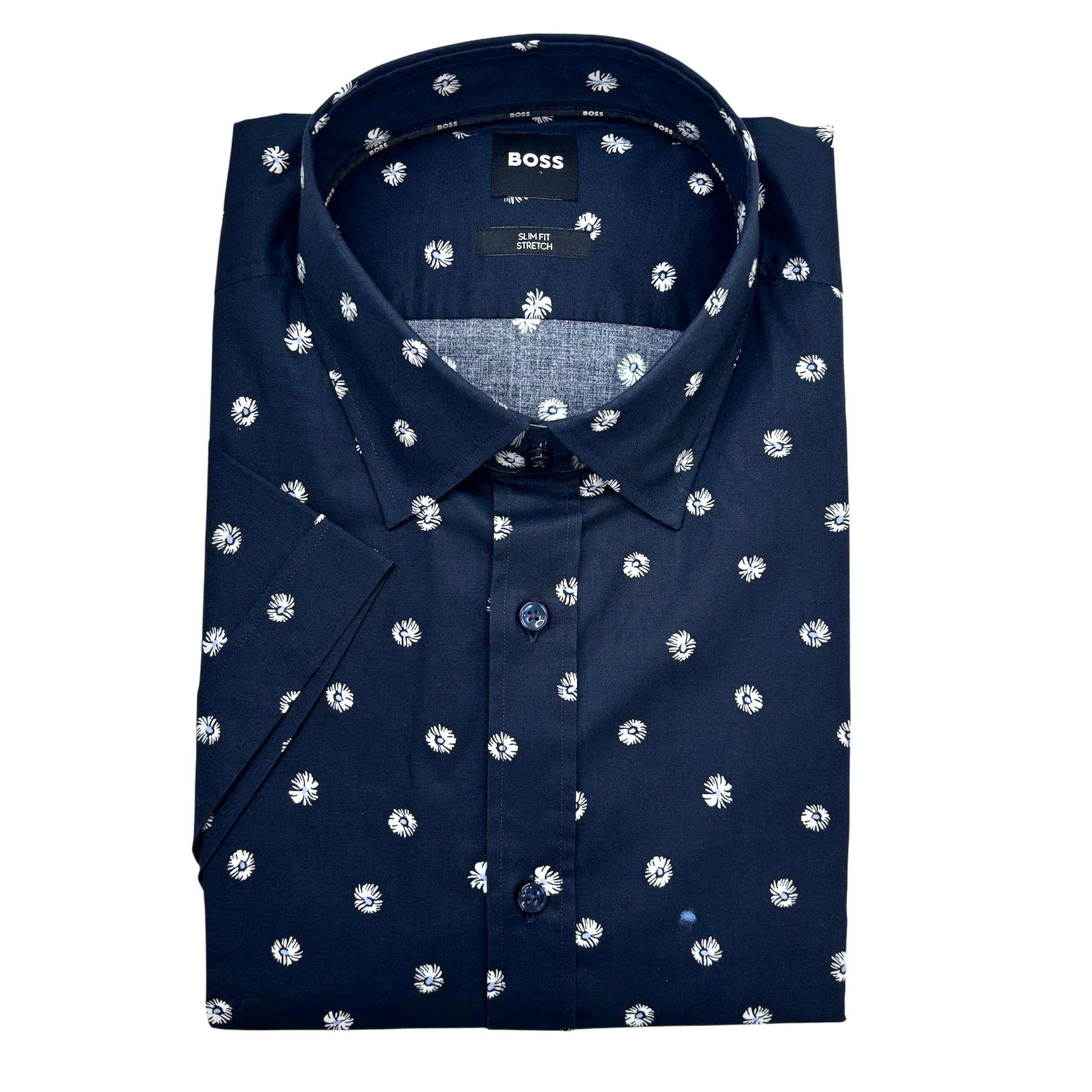 Boss Black Slim Fit Short Sleeve Shirt