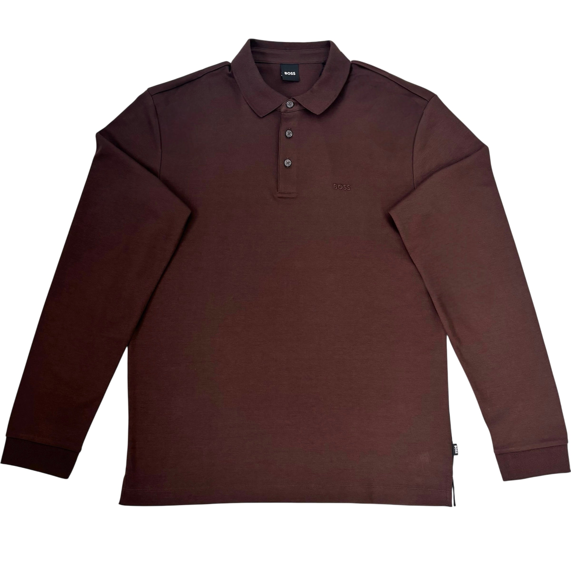 Boss Black Regular Fit Long Sleeve Polo Shirt