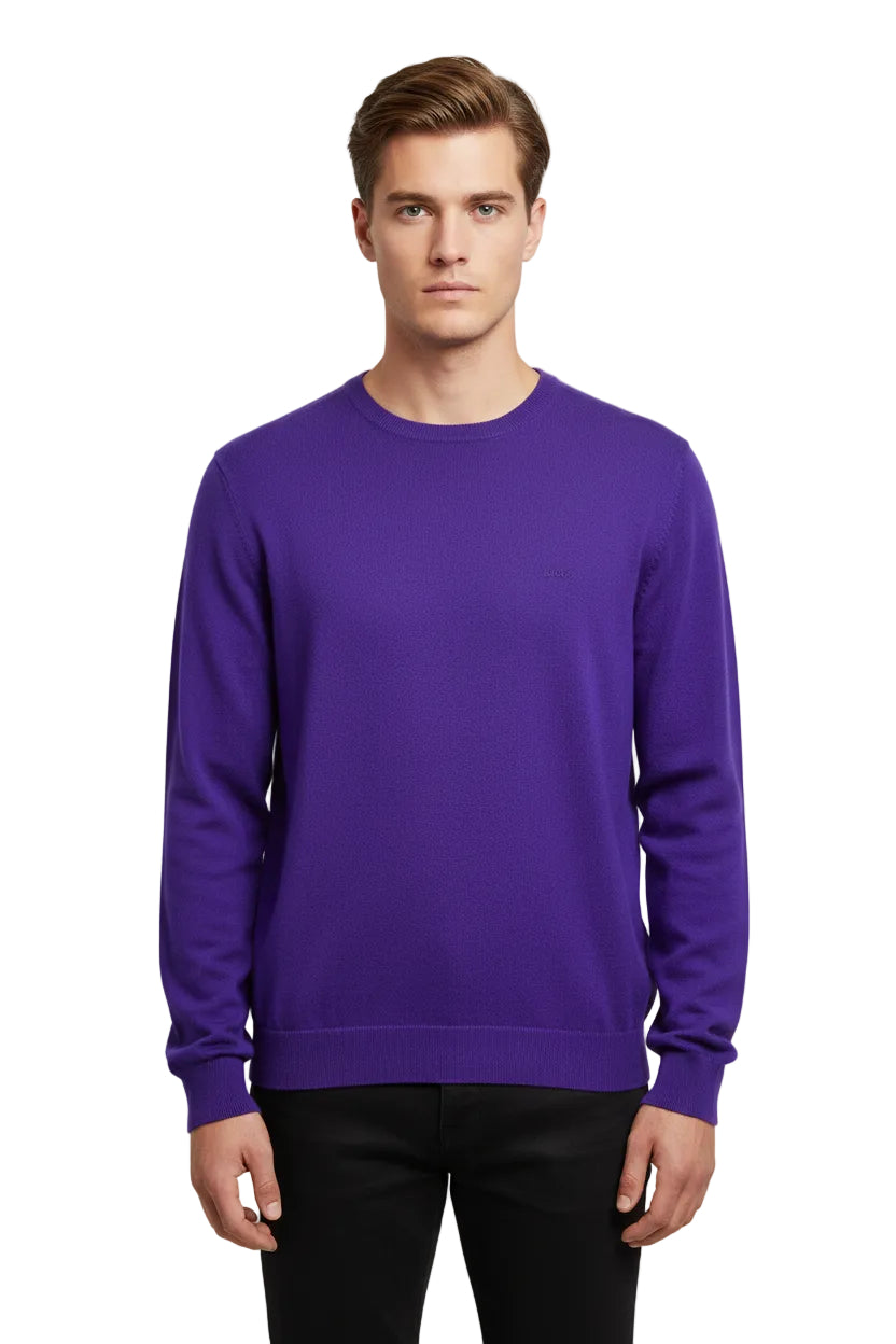 Boss Black Crew Neck Knitted Sweatshirt