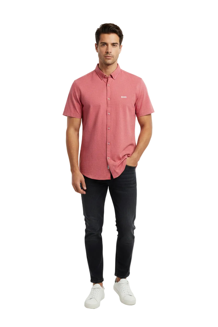 Boss Green Regular Fit Short Sleeve Shirt