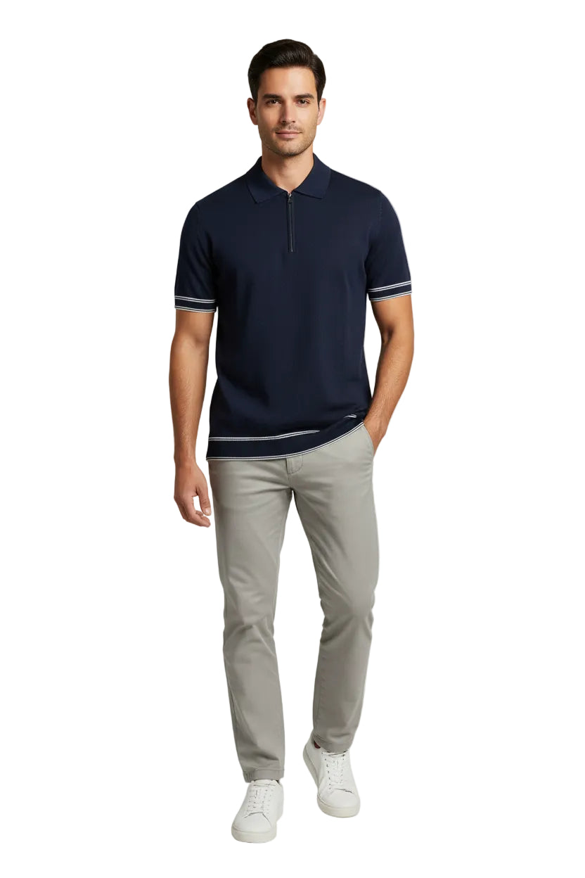 Boss Black 1/4 Zip Polo Shirt