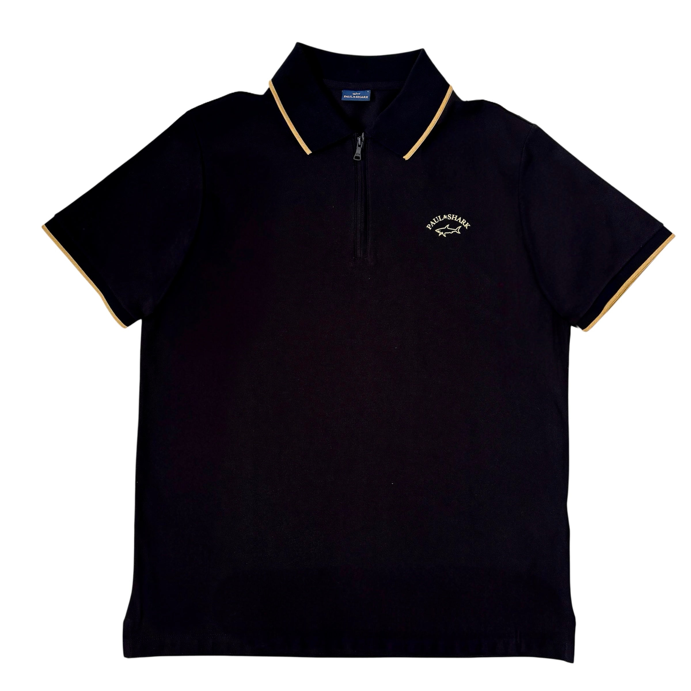 Big & Tall Paul & Shark 1/4 Zip Regular Fit Polo Shirt