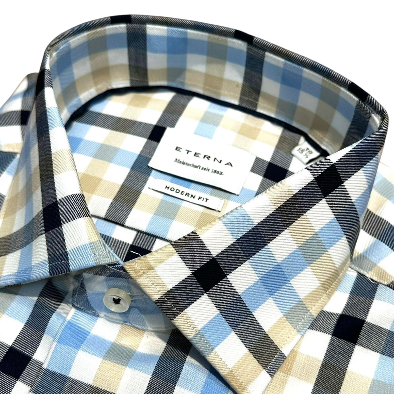 Eterna Regular Fit Short Sleeve Shirt