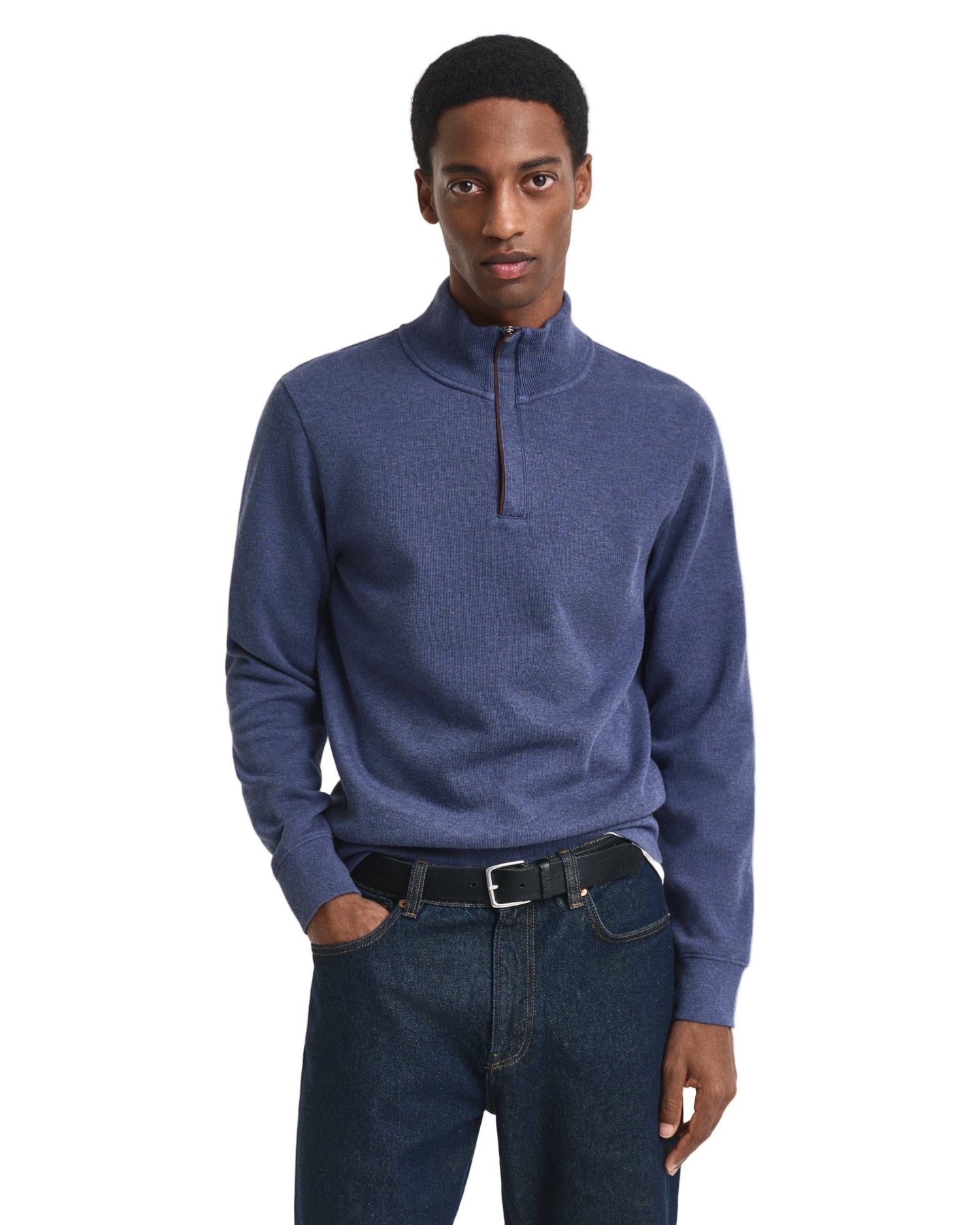 Big & Tall Gant 1/4 Zip Knitted Sweatshirt
