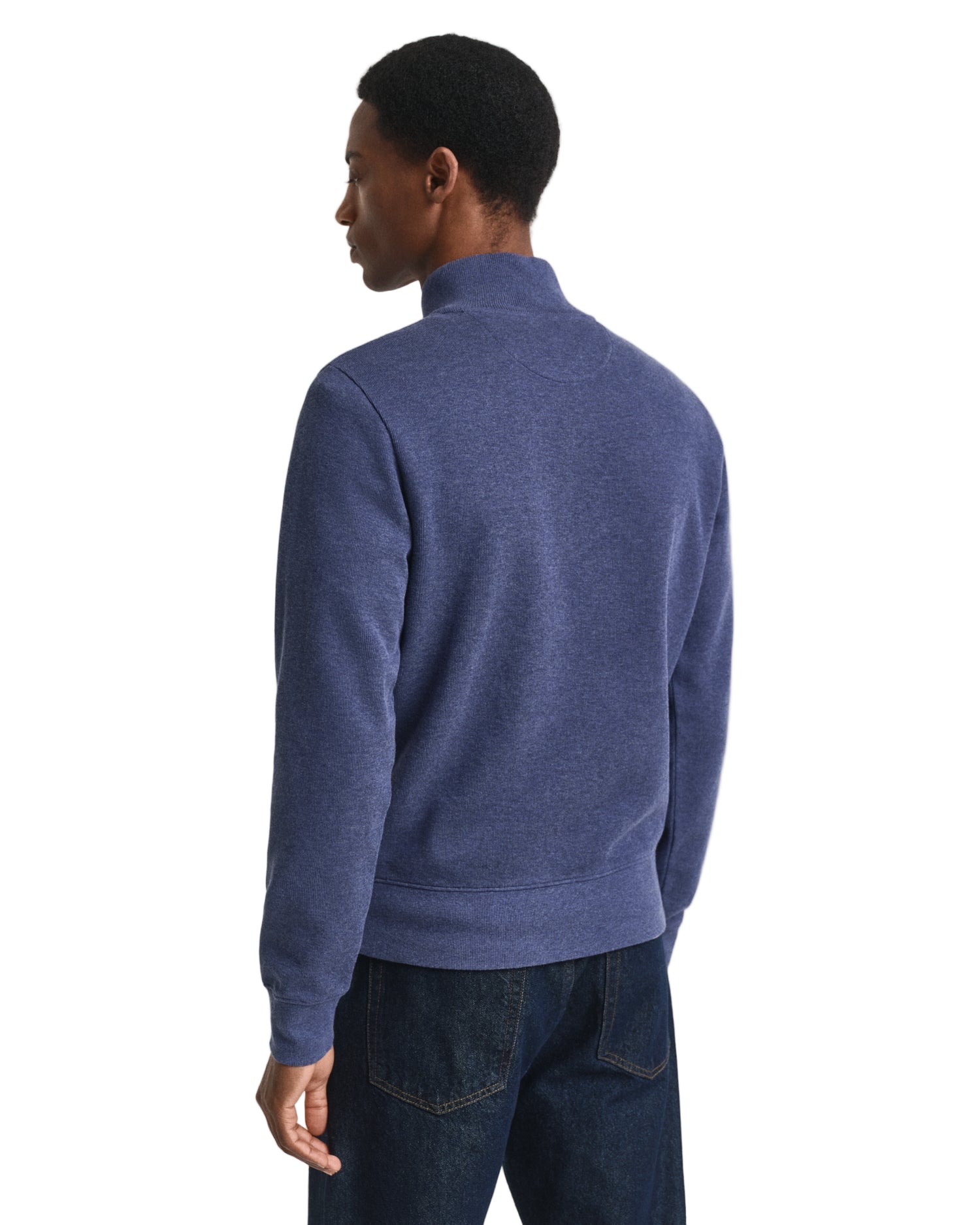 Big & Tall Gant 1/4 Zip Knitted Sweatshirt