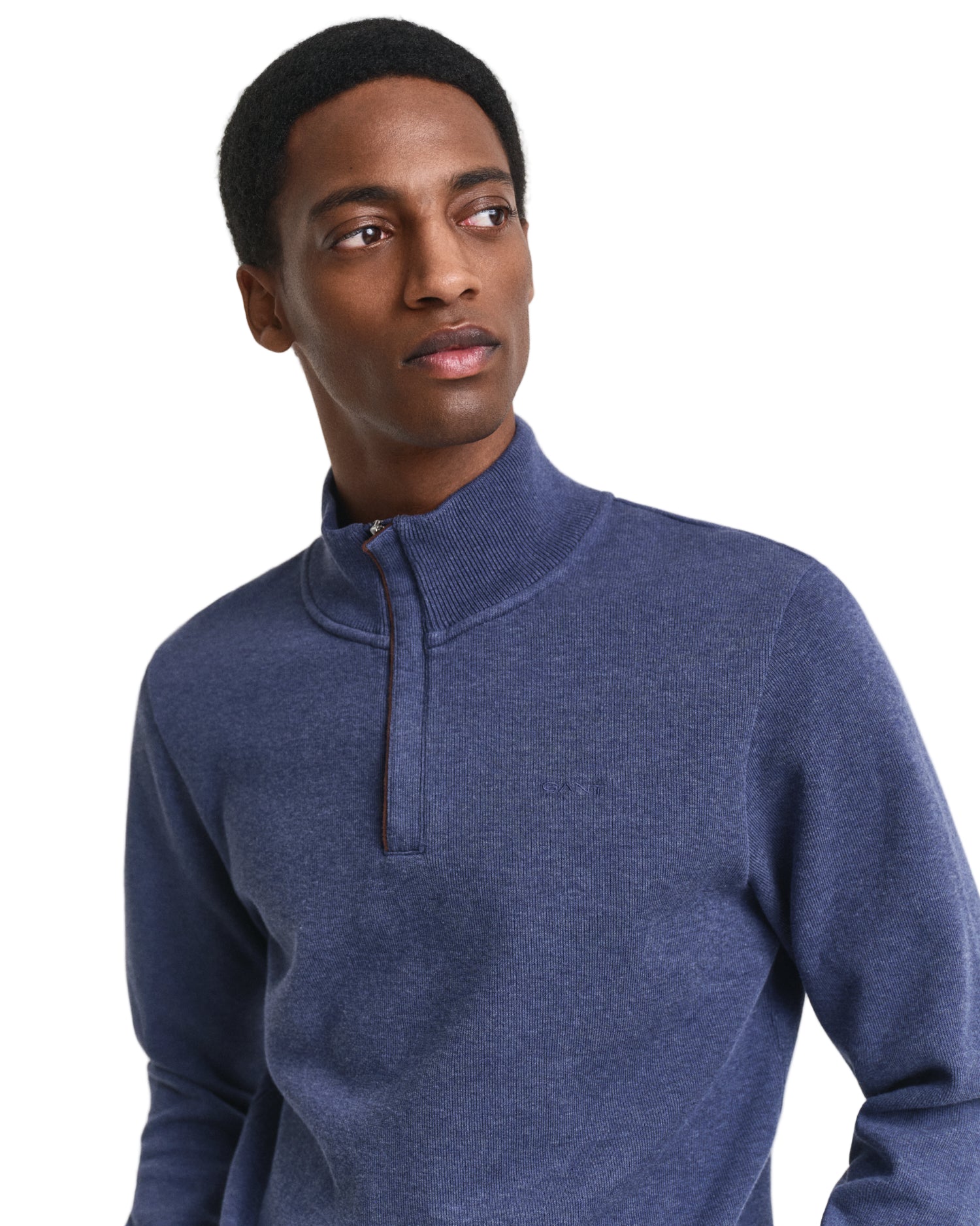 Big & Tall Gant 1/4 Zip Knitted Sweatshirt