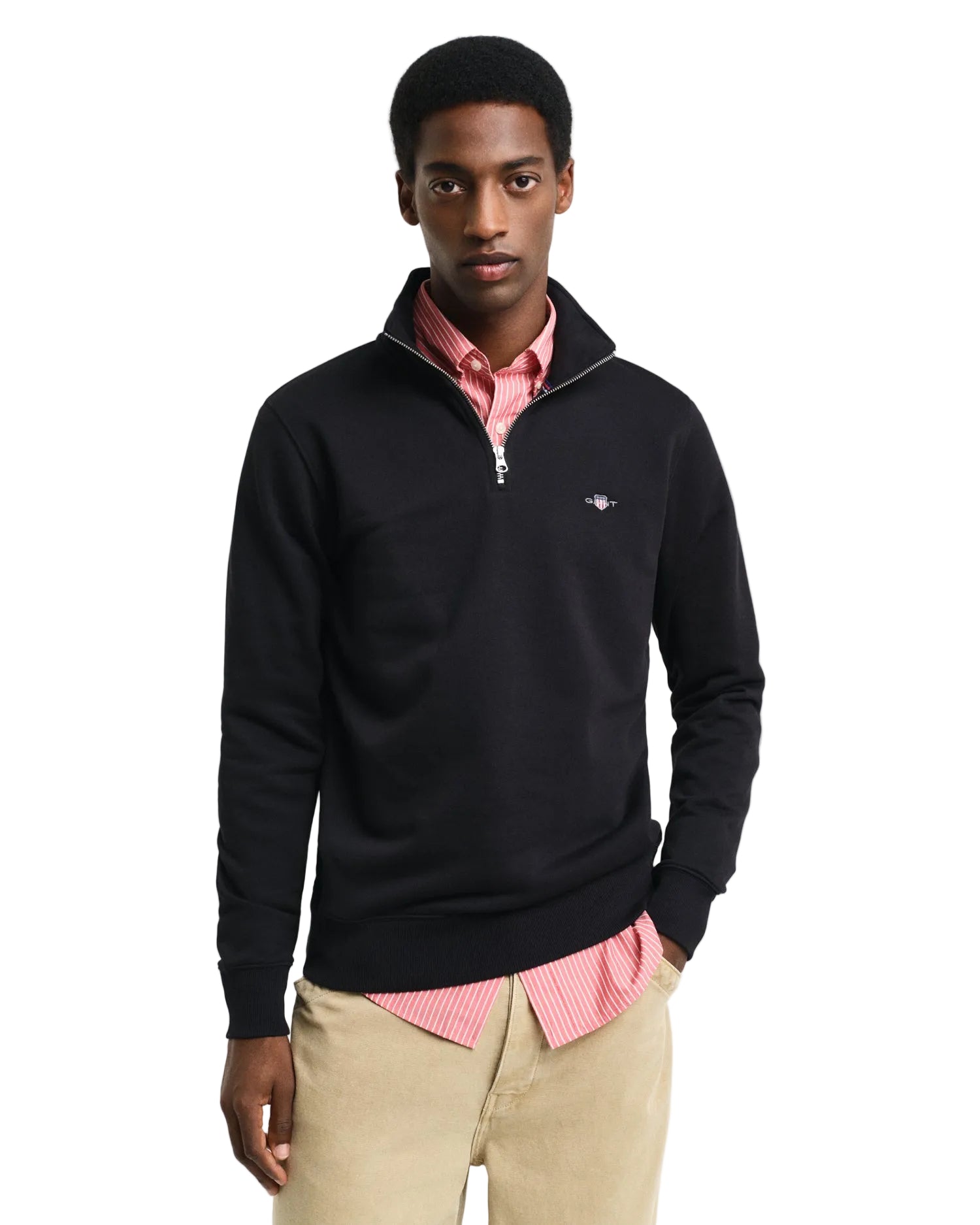 Gant 1/4 Zip Knitted Sweatshirt