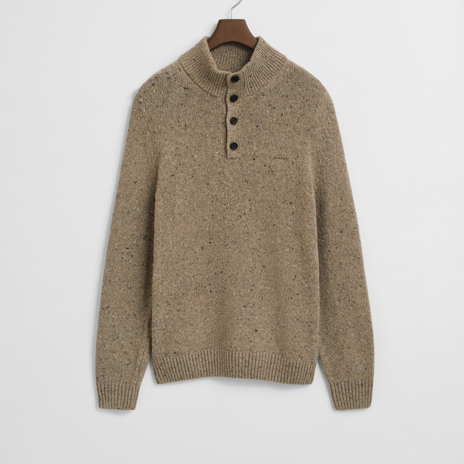 Big & Tall Gant 4 Button Knitted Sweatshirt