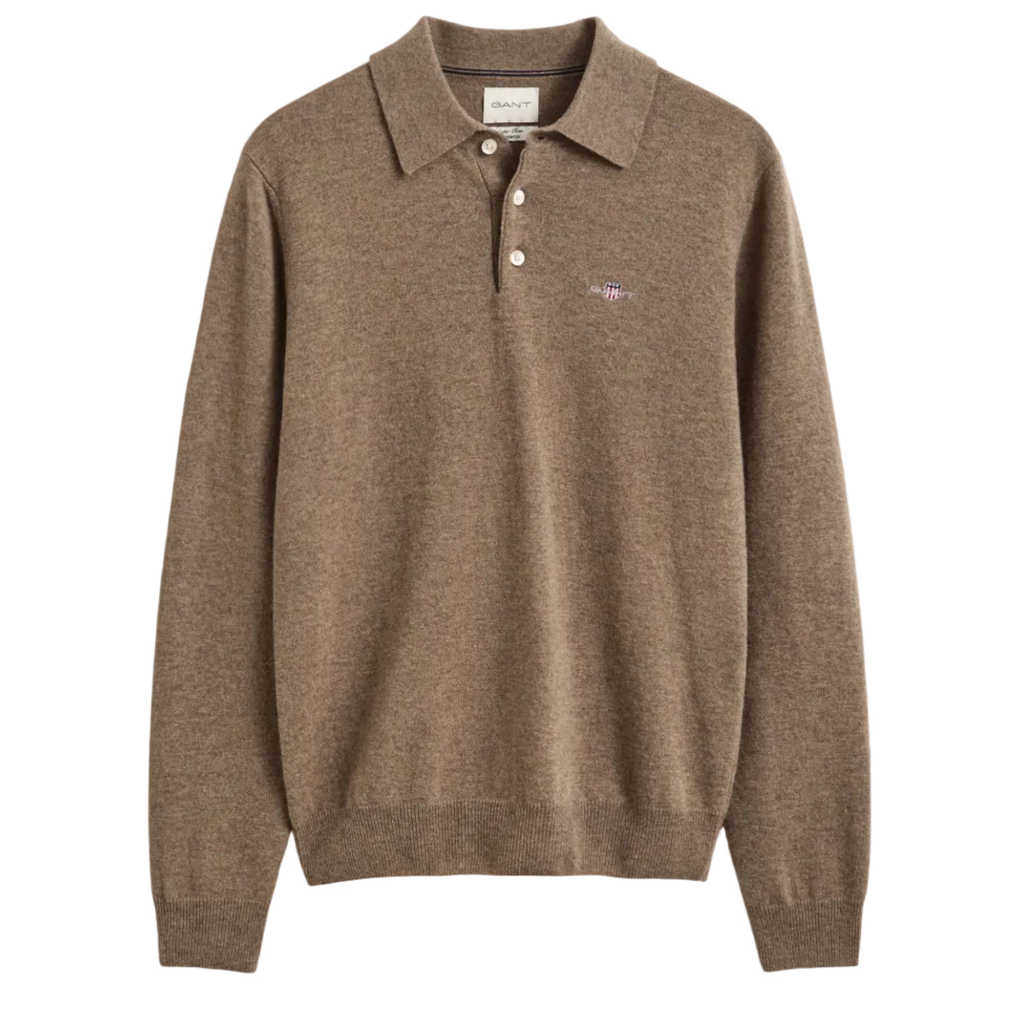 Gant Regular Fit Long Sleeve Polo Shirt