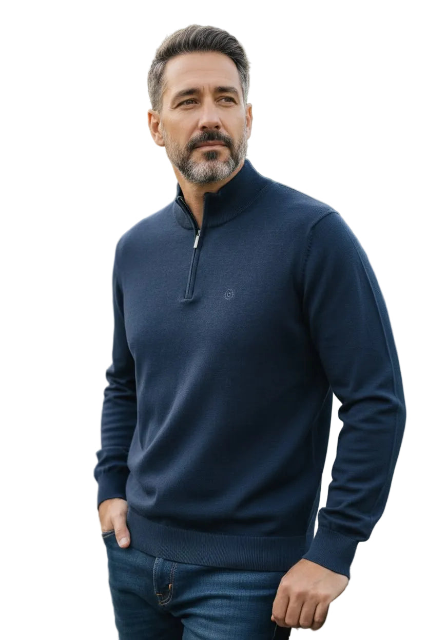 Bugatti 1/4 Zip Knitted Sweatshirt