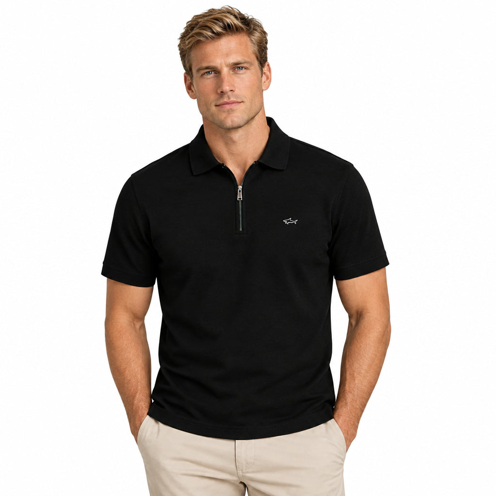 Paul & Shark Regular Fit 1/4 Zip Polo Shirt