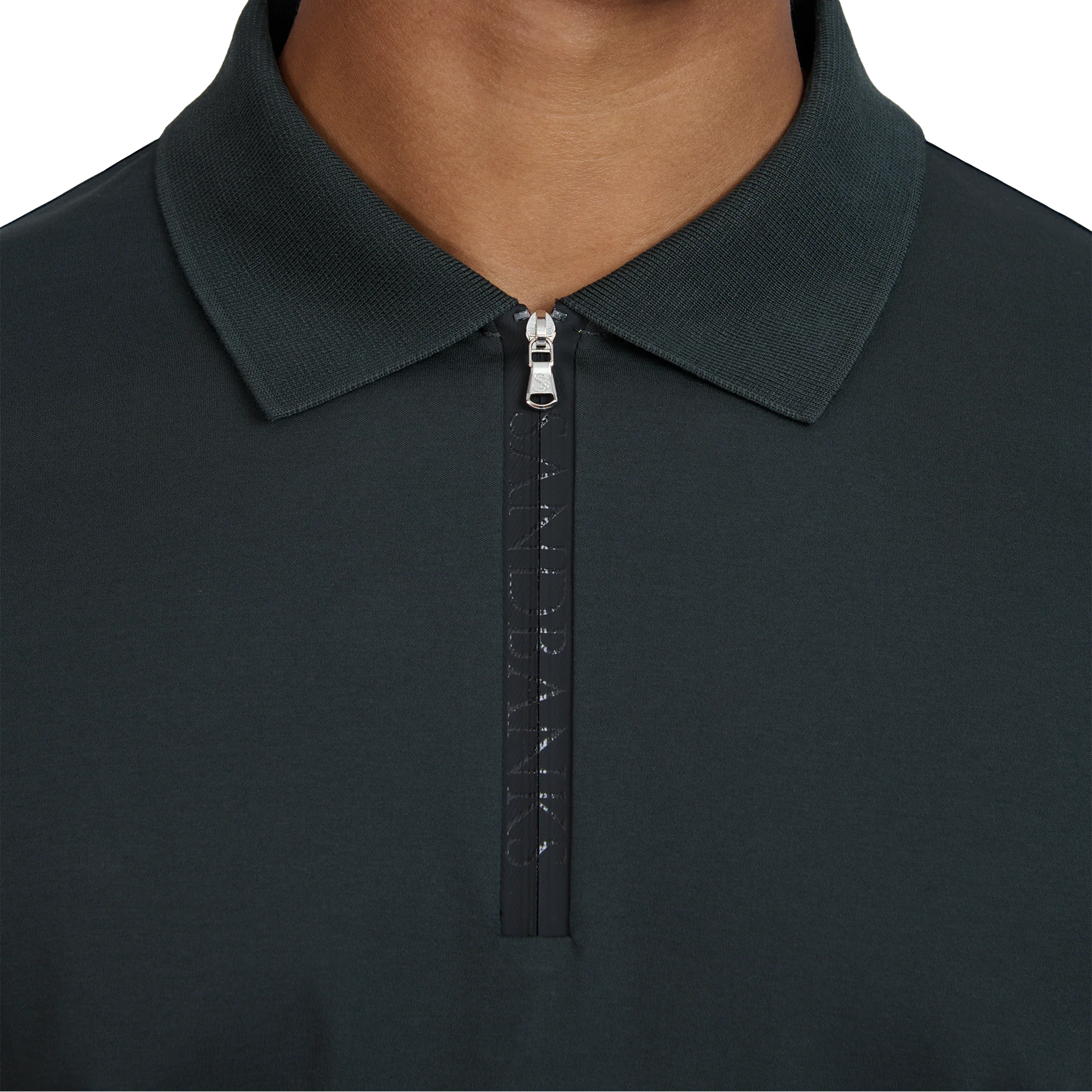 Sandbanks Regular Fit 1/4 Zip Polo Shirt