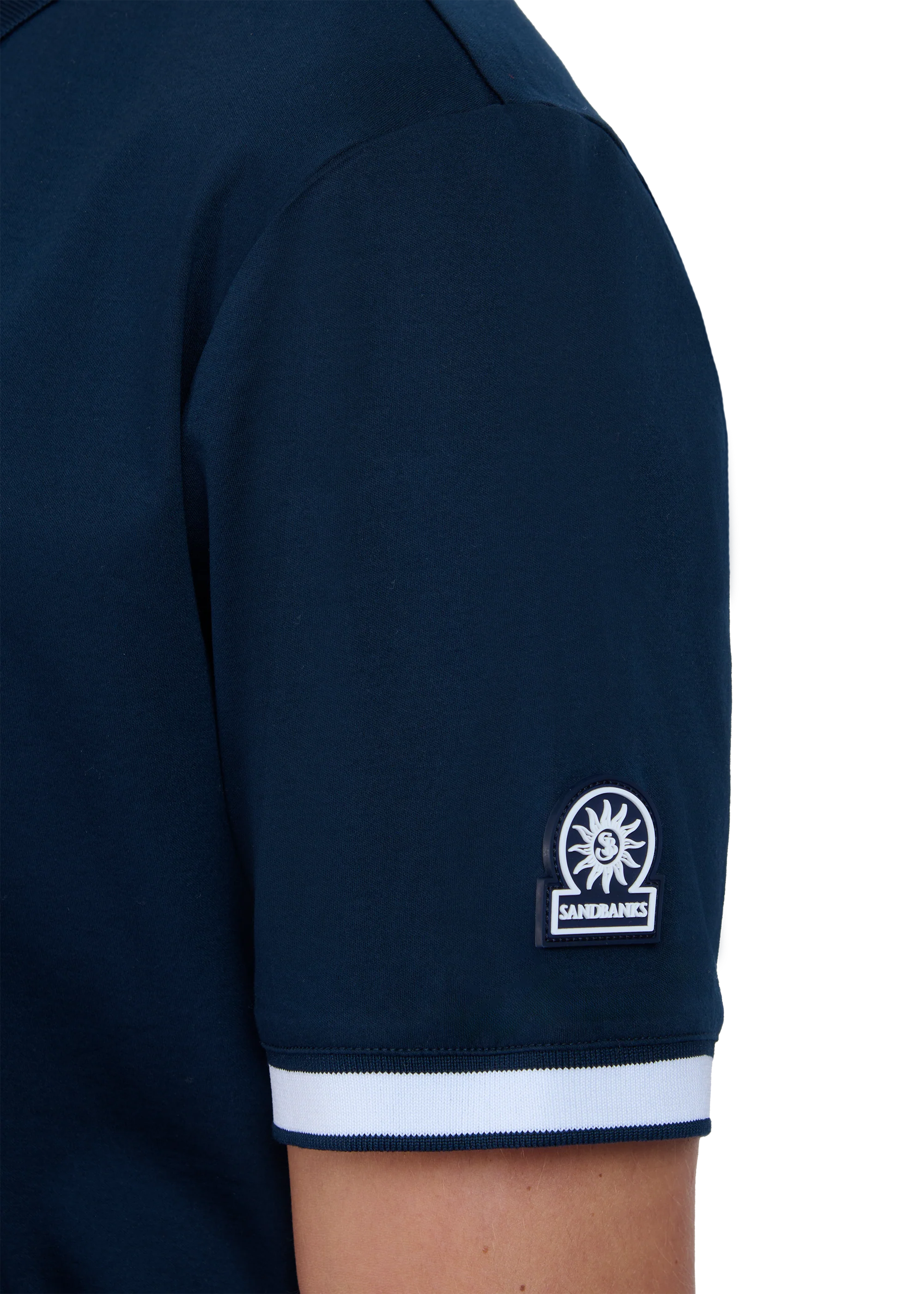 Sandbanks 1/4 Zip Regular Fit Polo Shirt