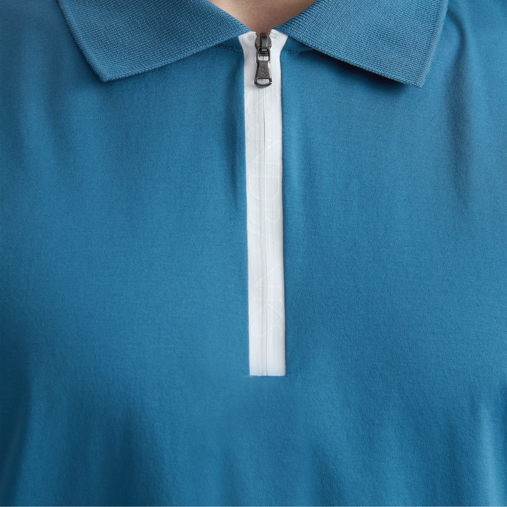 Sandbanks Regular Fit 1/4 Zip Polo Shirt