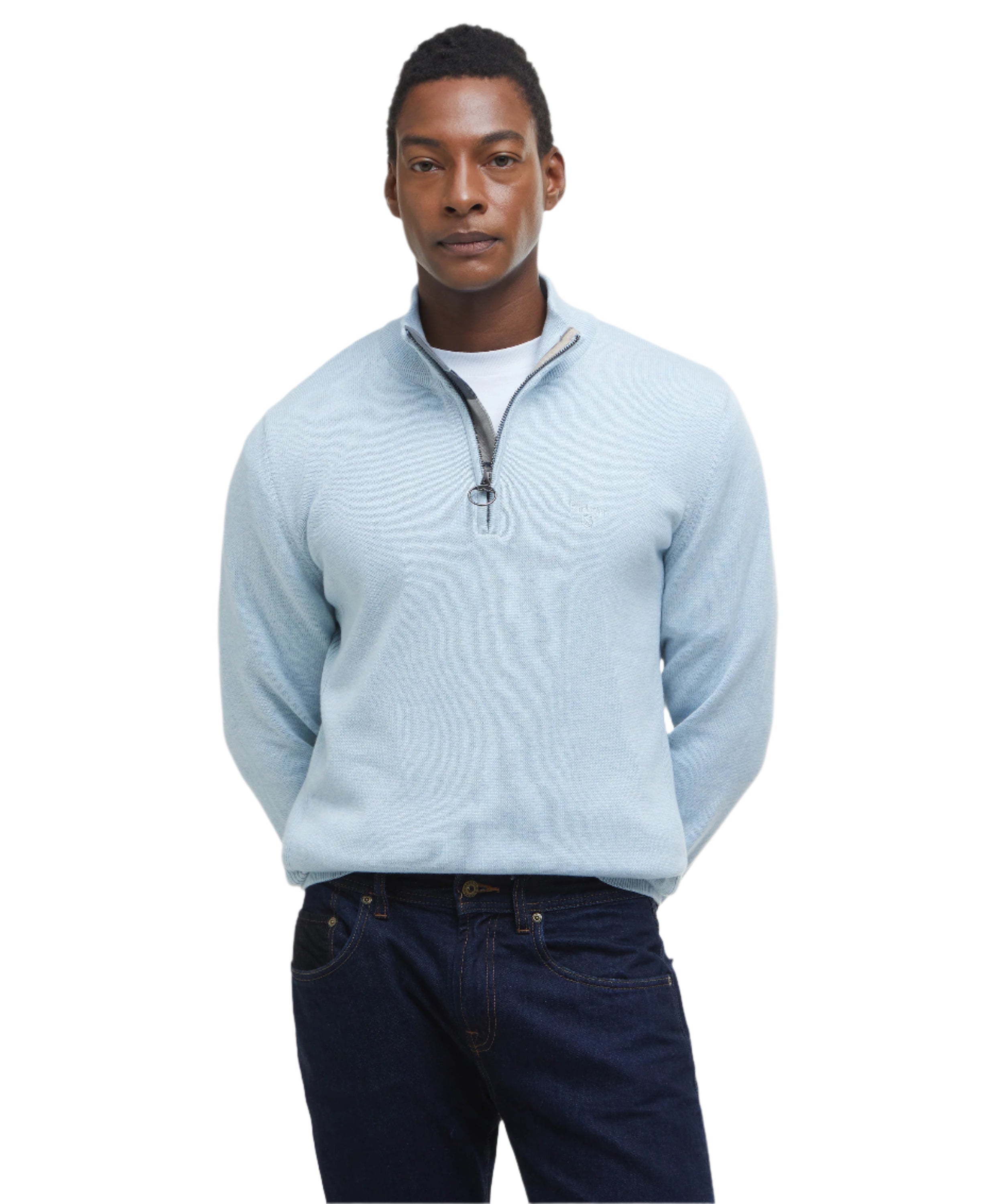 Barbour 1/4 Zip Knitted Sweatshirt