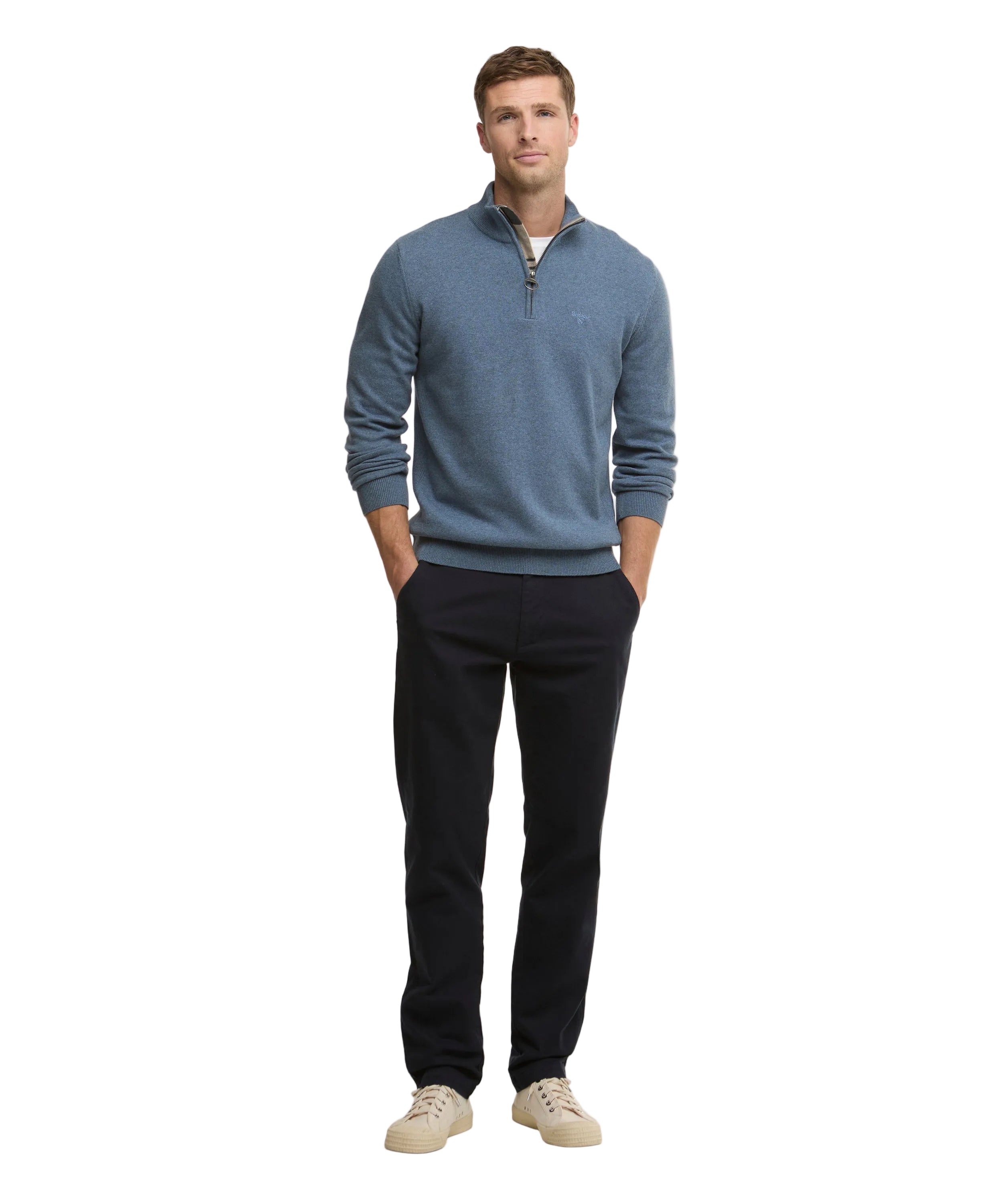 Barbour 1/4 Zip Knitted Sweatshirt
