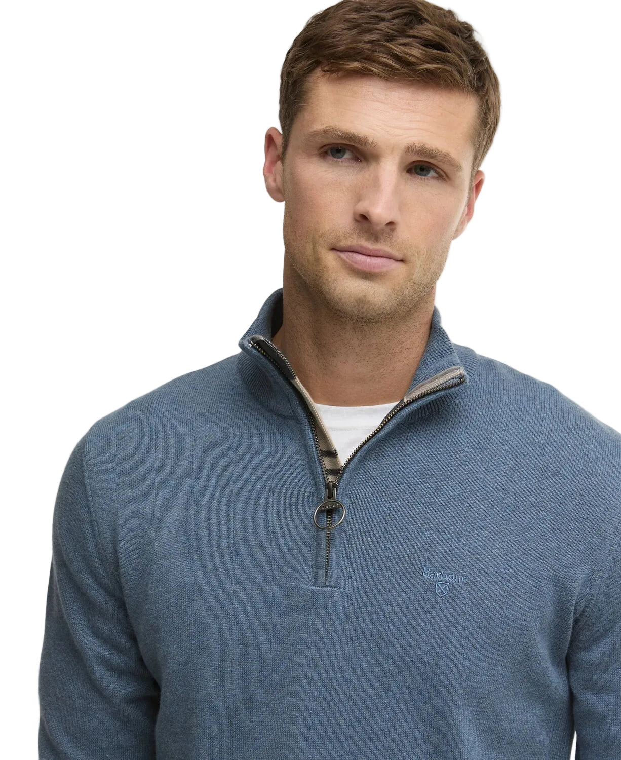 Barbour 1/4 Zip Knitted Sweatshirt