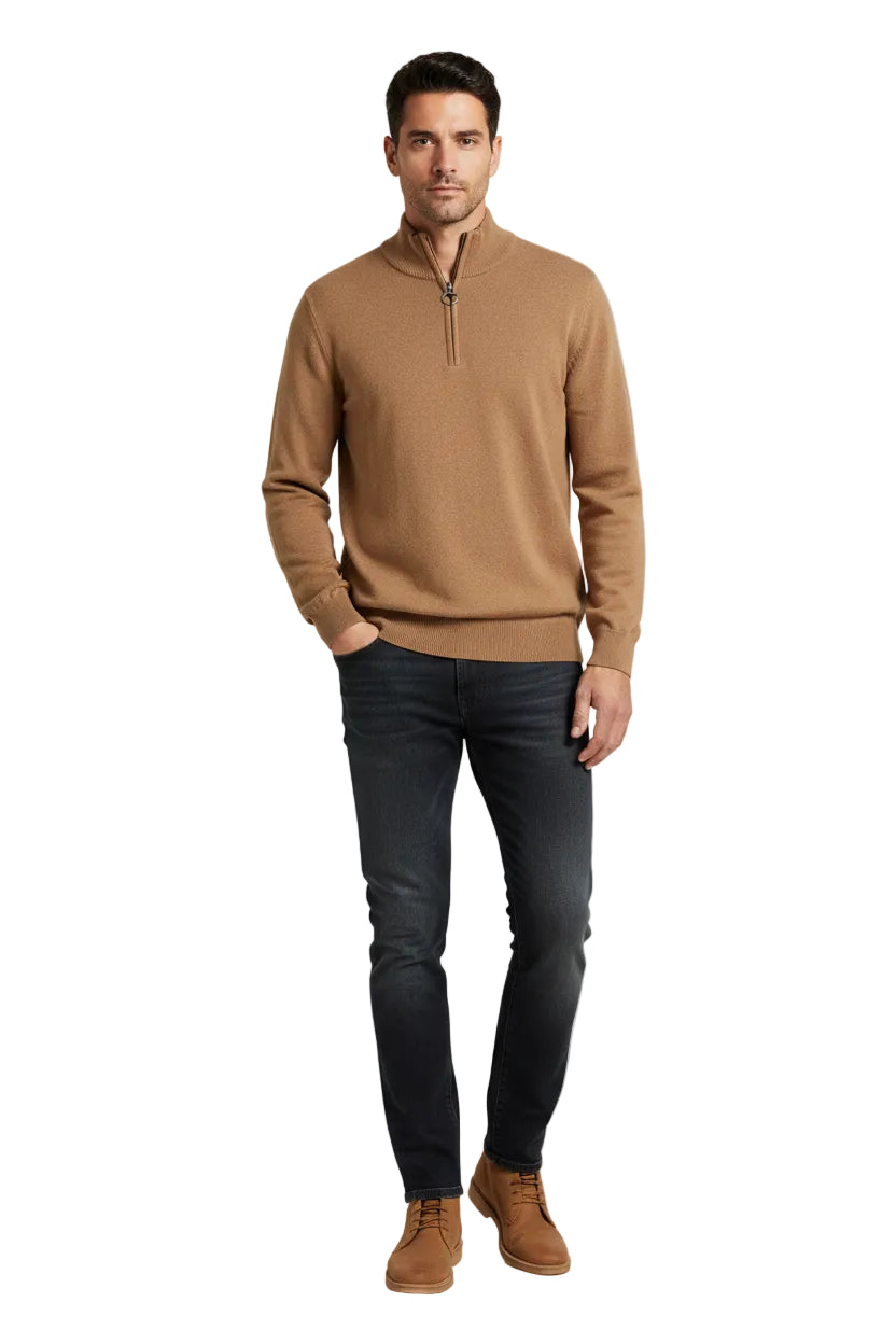 Barbour 1/4 Zip Knitted Sweatshirt