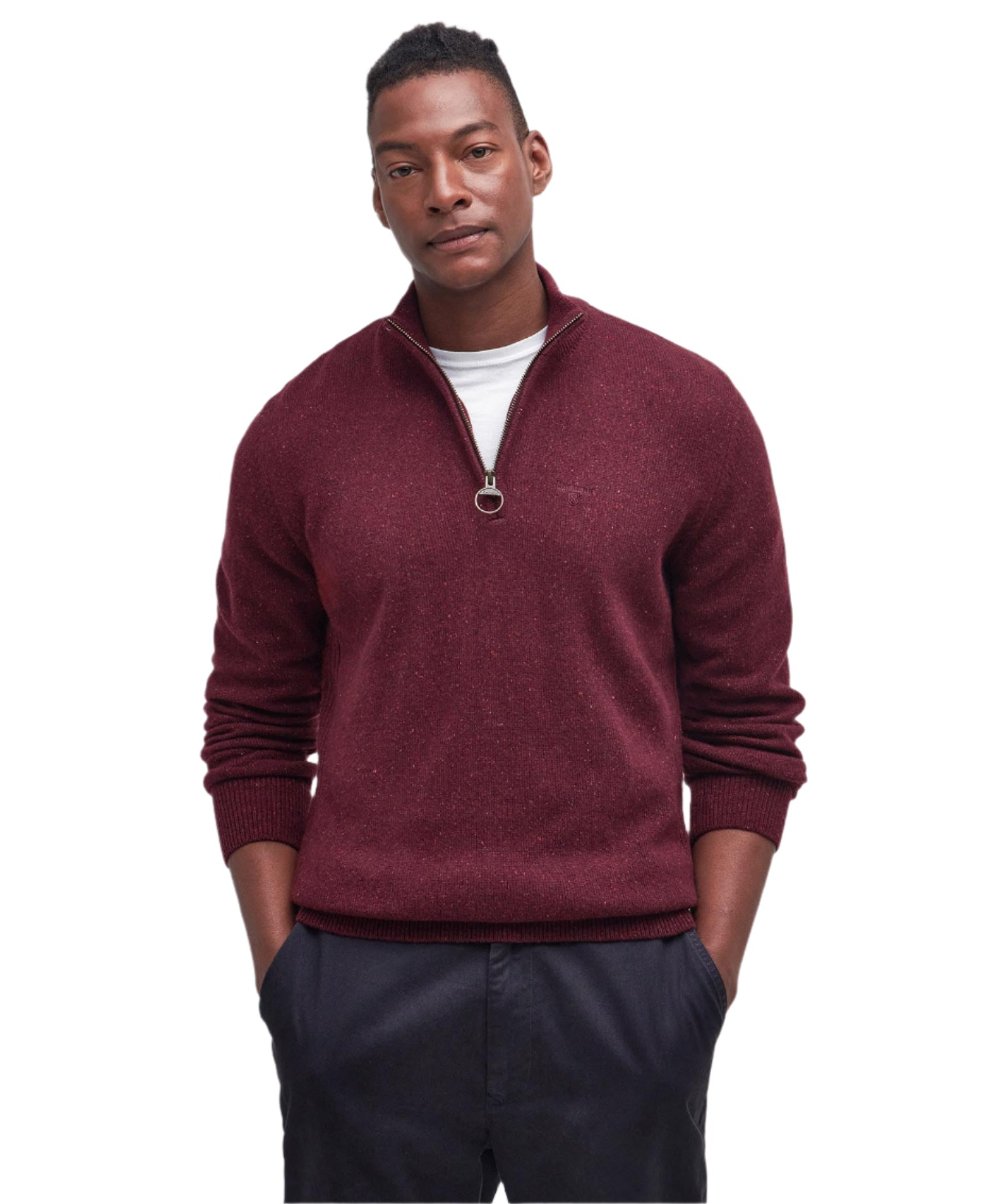 Barbour 1/4 Zip Knitted Sweatshirt