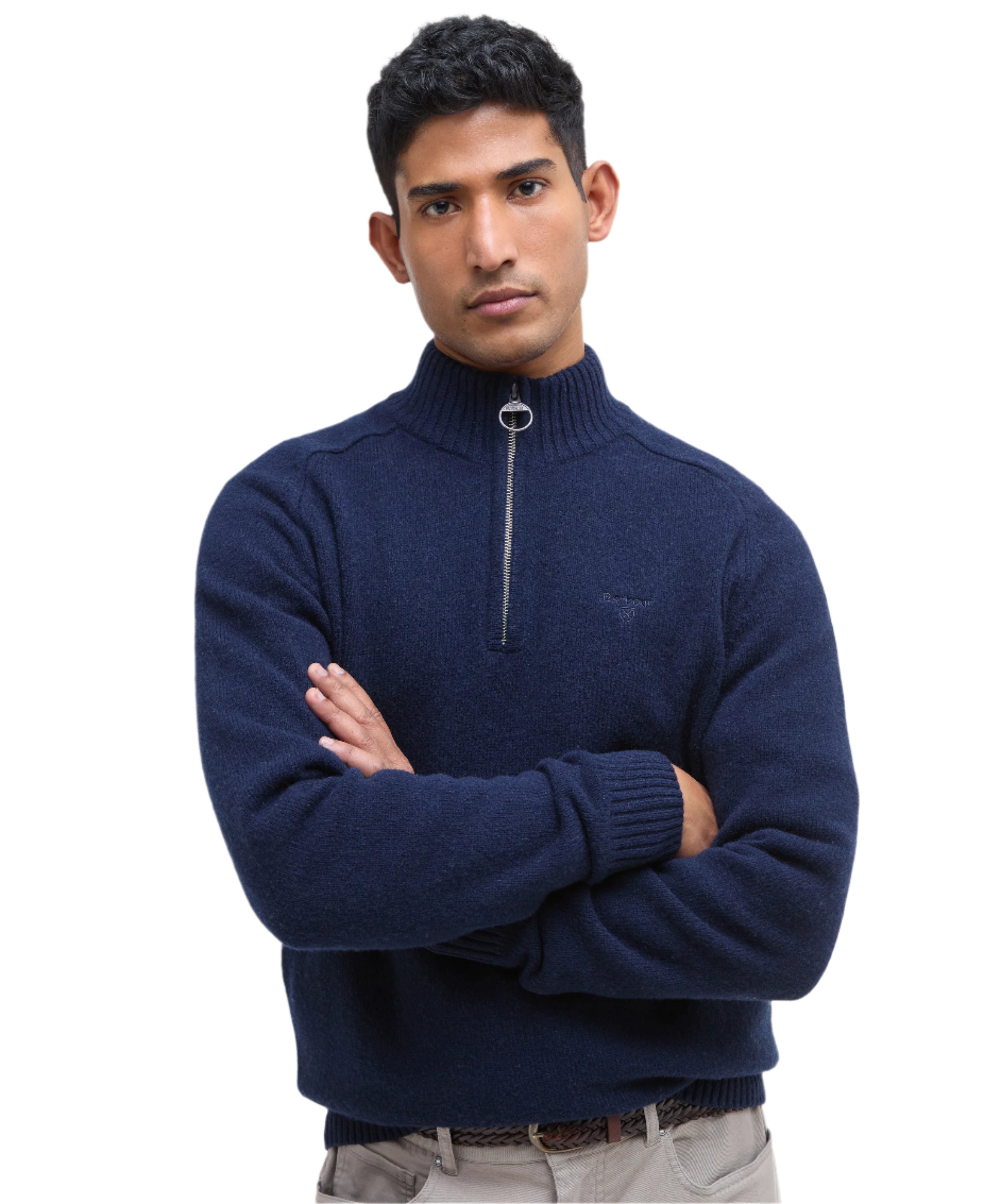 Barbour 1/4 Zip Knitted Sweatshirt