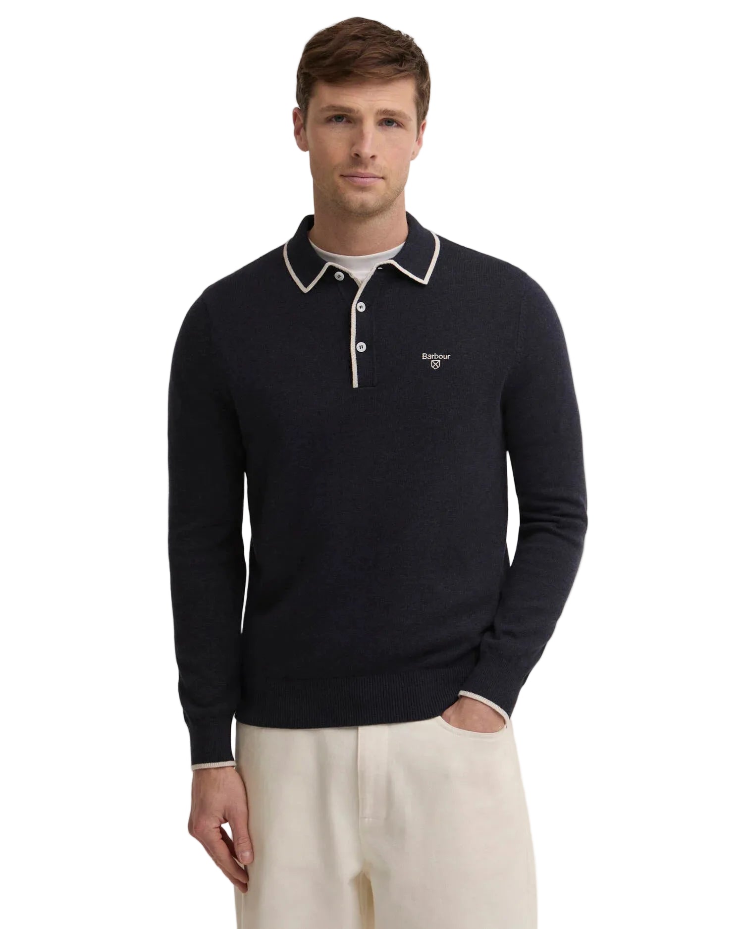 Barbour 3 Button Knitted Sweatshirt