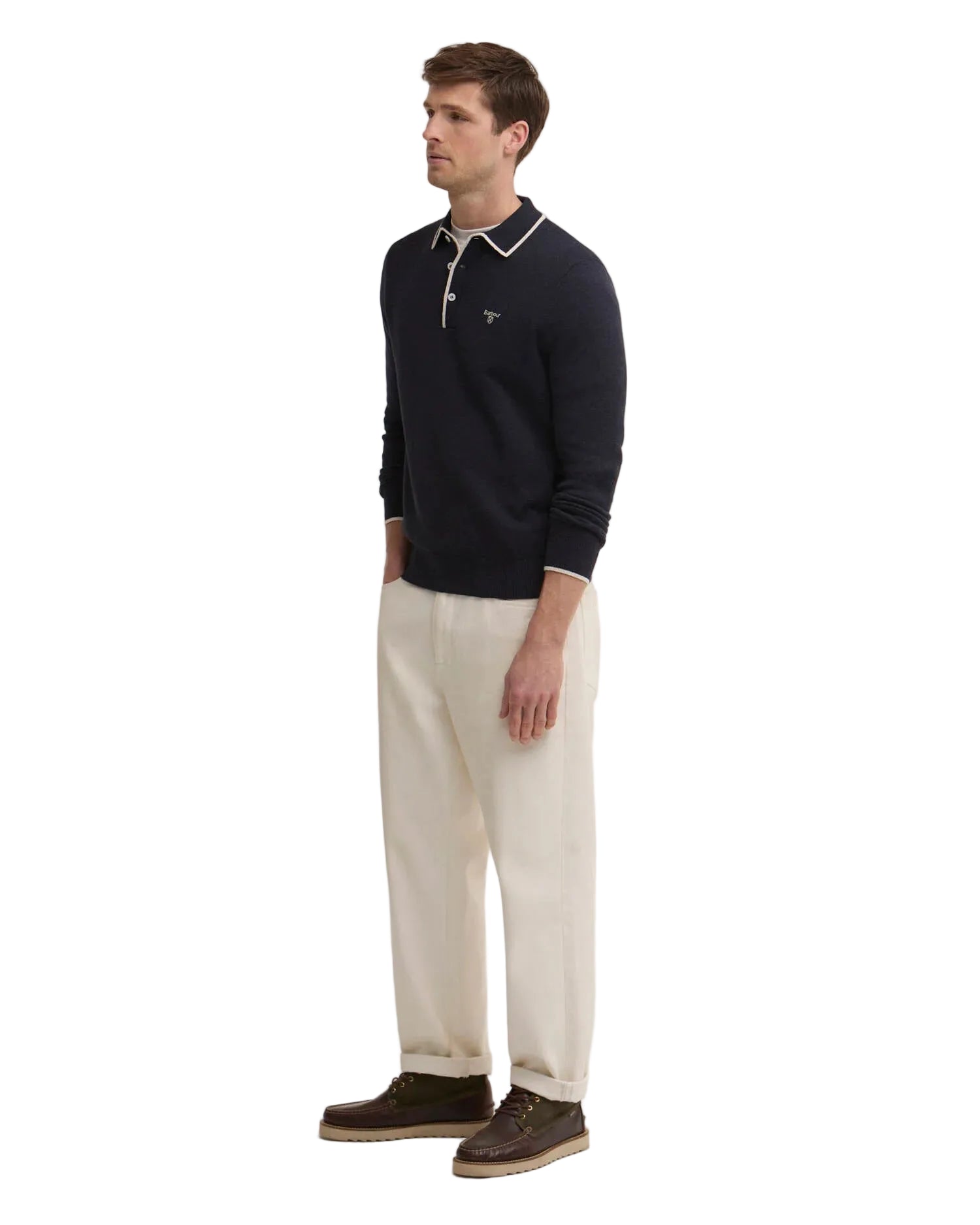 Barbour 3 Button Knitted Sweatshirt