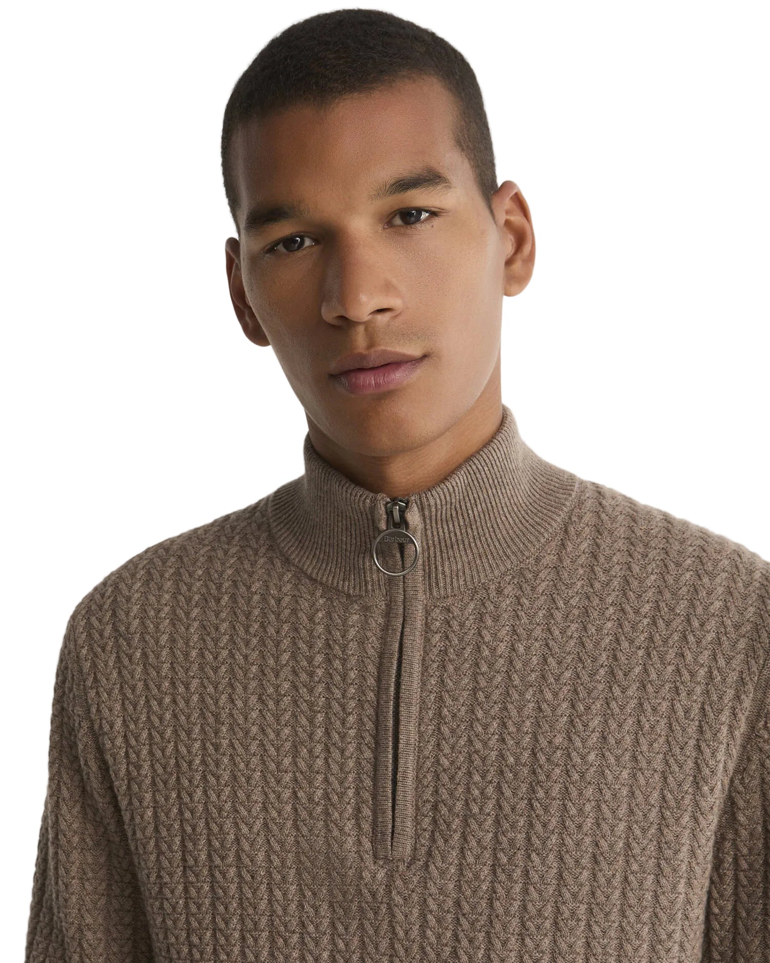 Barbour 1/4 Zip Knitted Sweatshirt