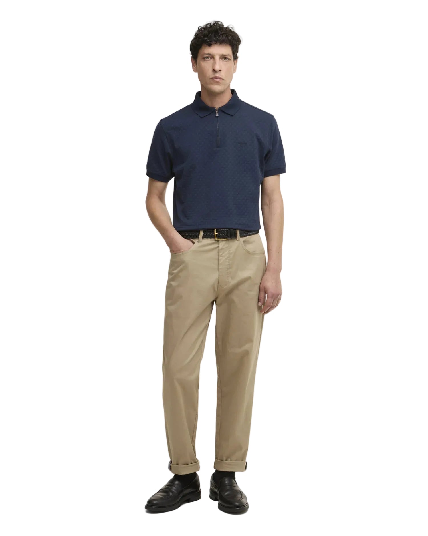 Barbour Tailored Fit 1/4 Zip Polo Shirt