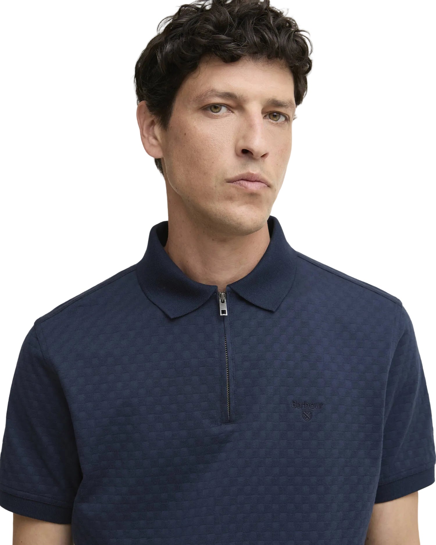 Barbour Tailored Fit 1/4 Zip Polo Shirt