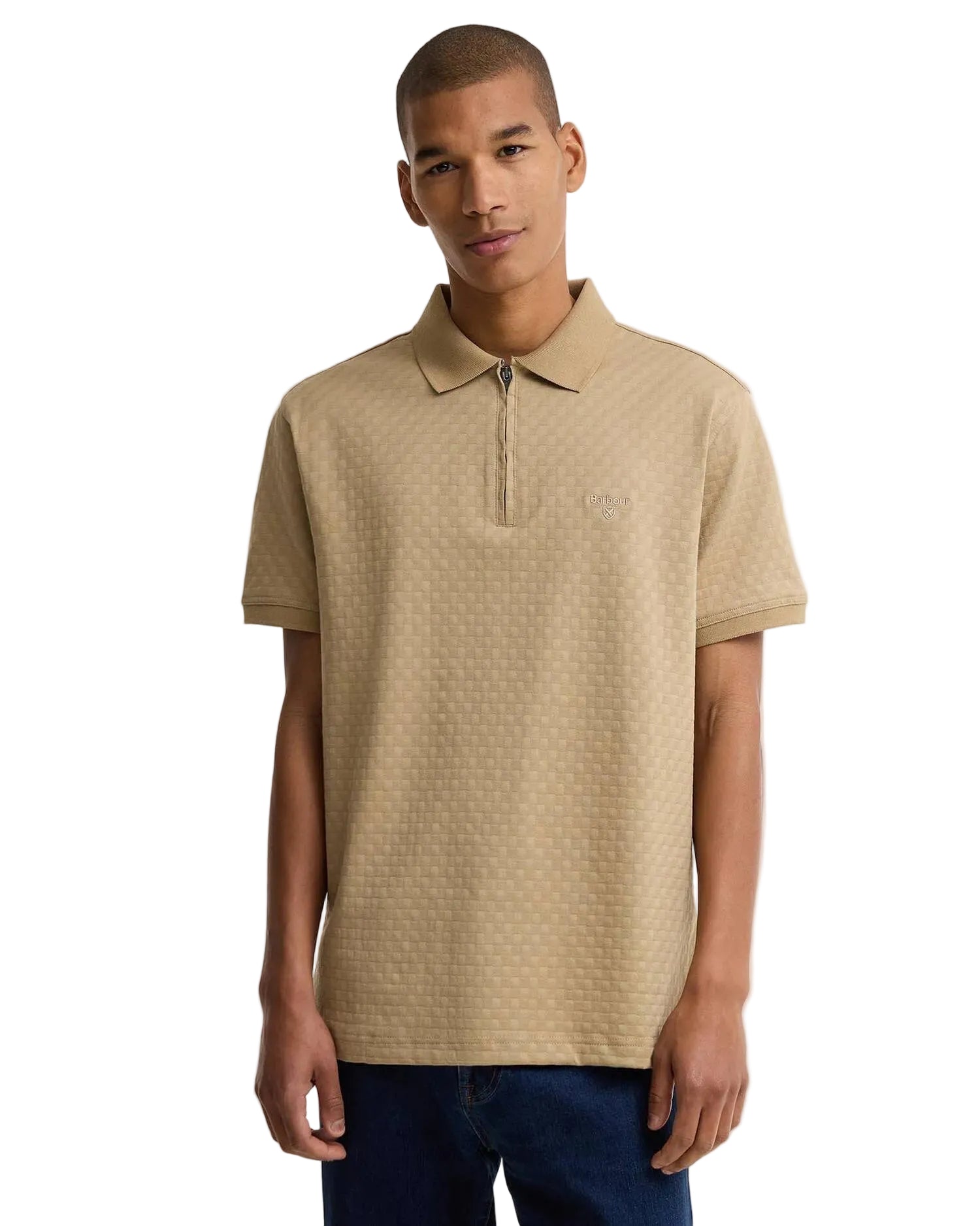 Barbour Tailored Fit 1/4 Zip Polo Shirt