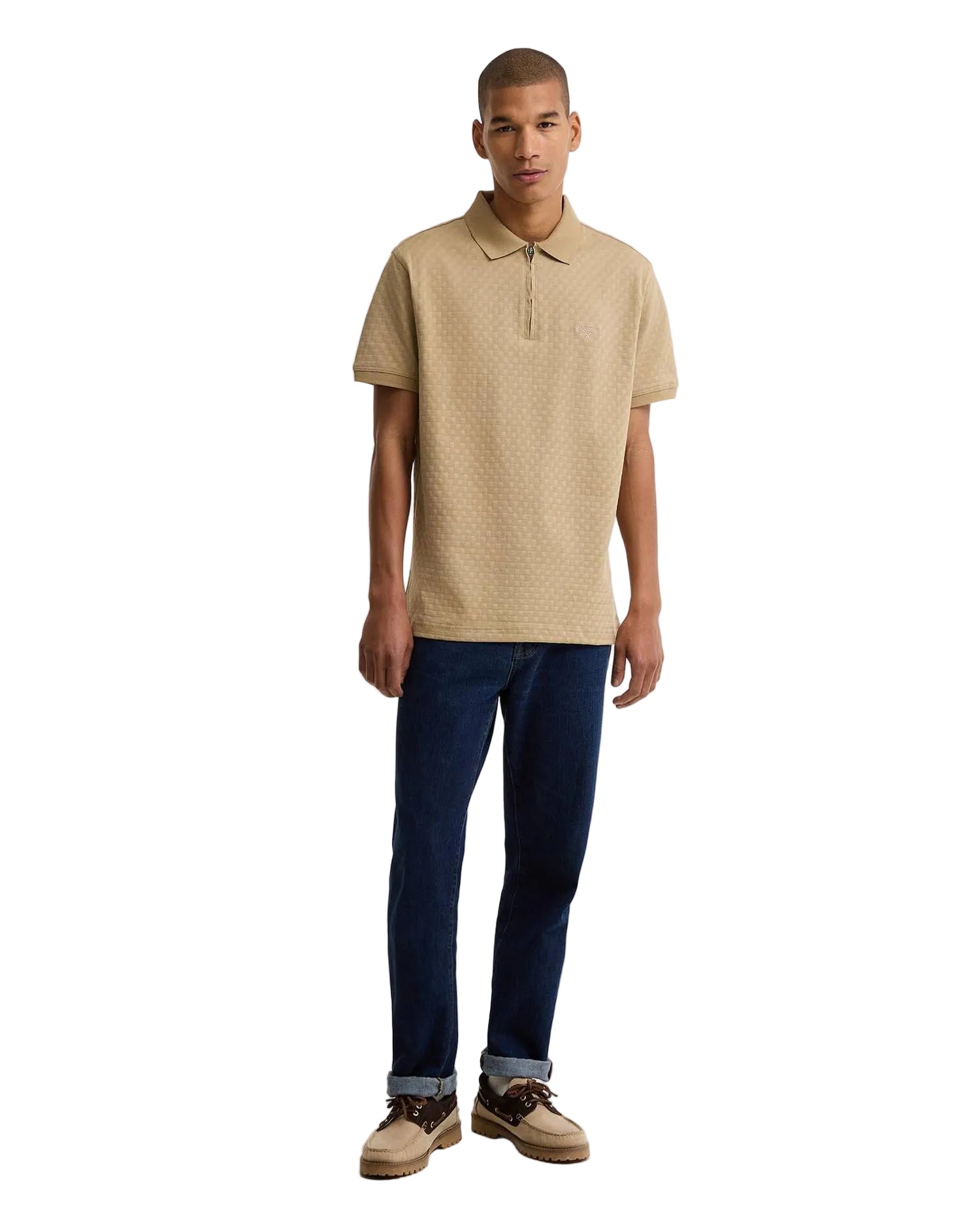 Barbour Tailored Fit 1/4 Zip Polo Shirt