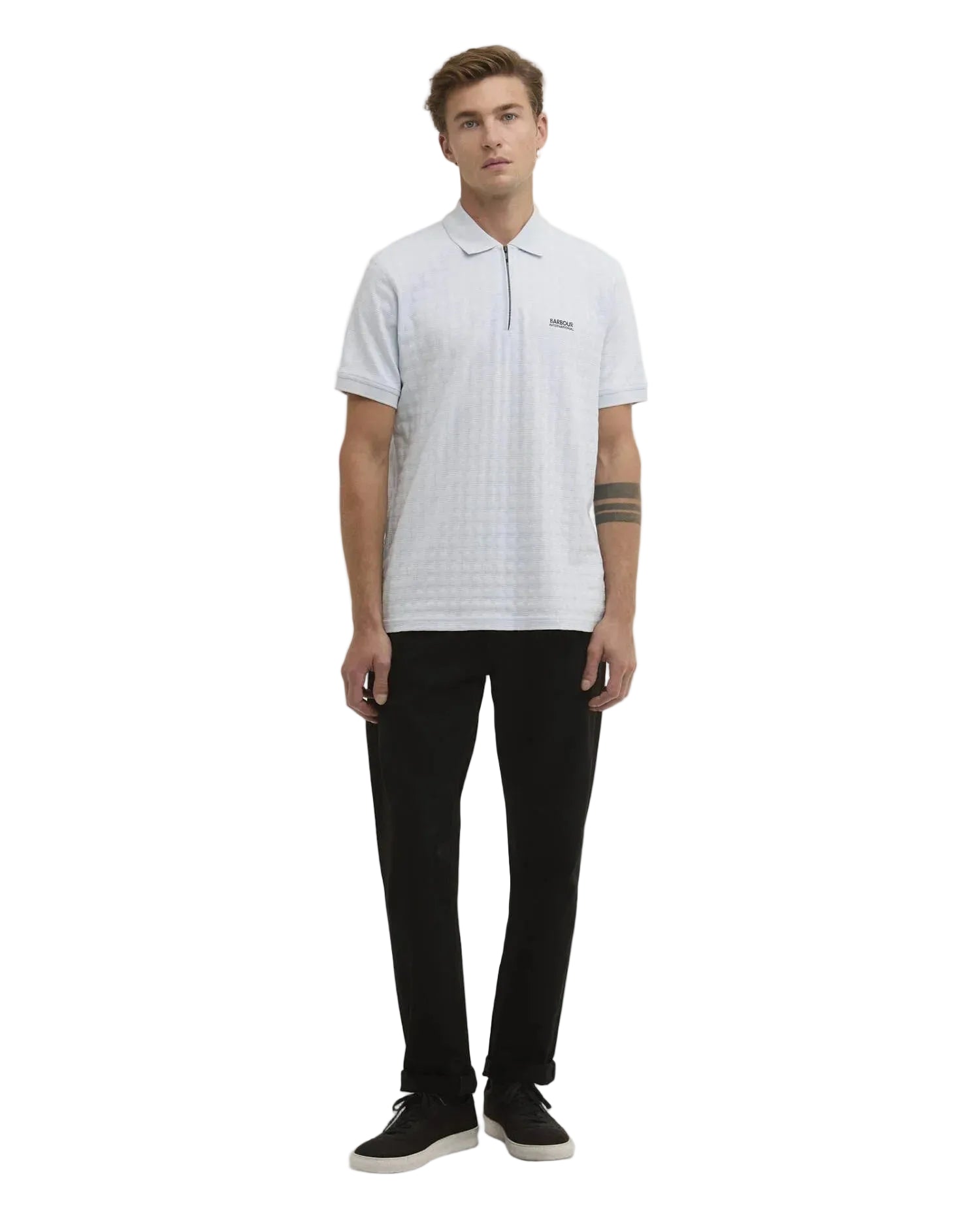 Barbour International Regular Fit 1/4 Zip Polo Shirt