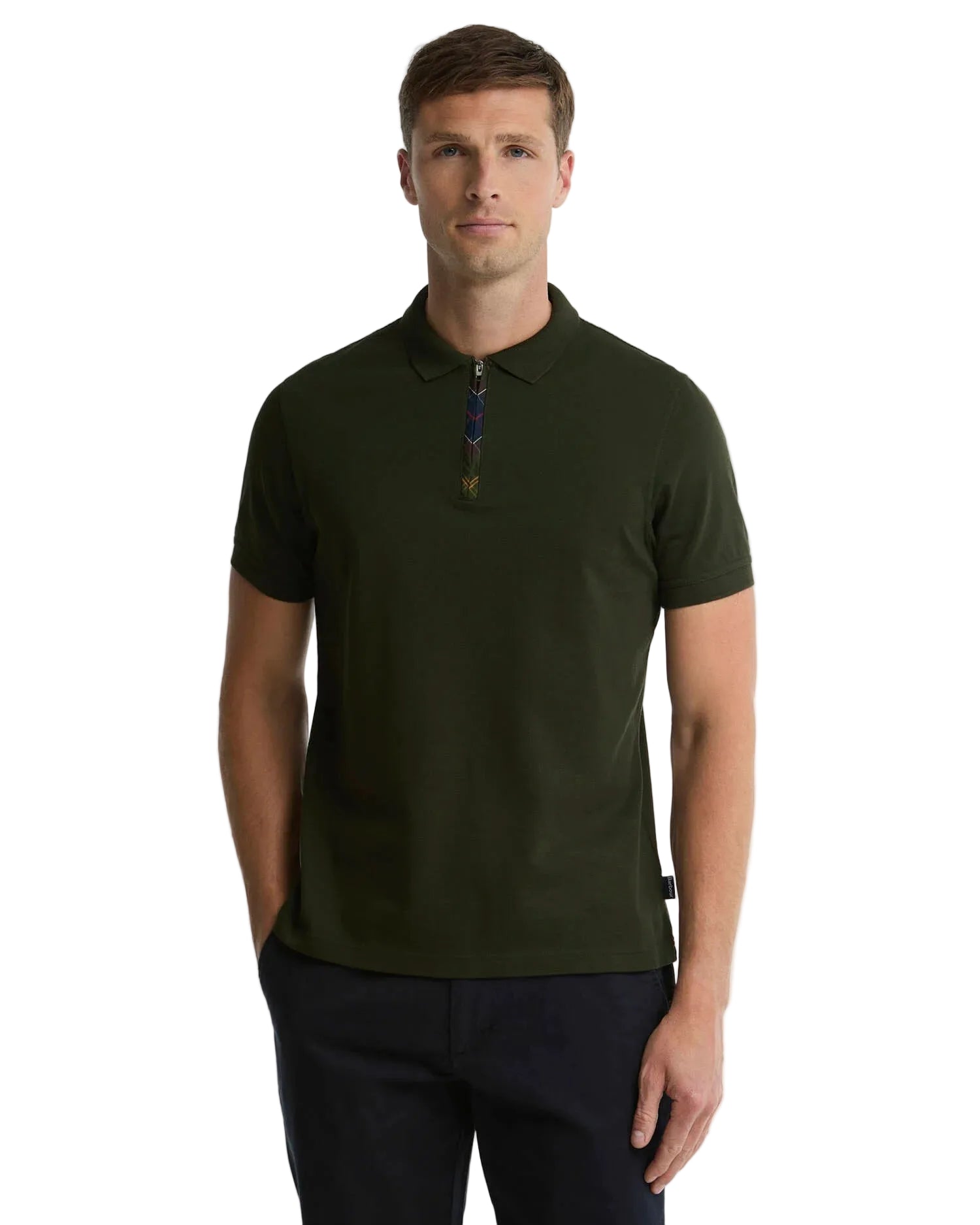 Barbour Regular Fit 1/4 Zip Polo Shirt