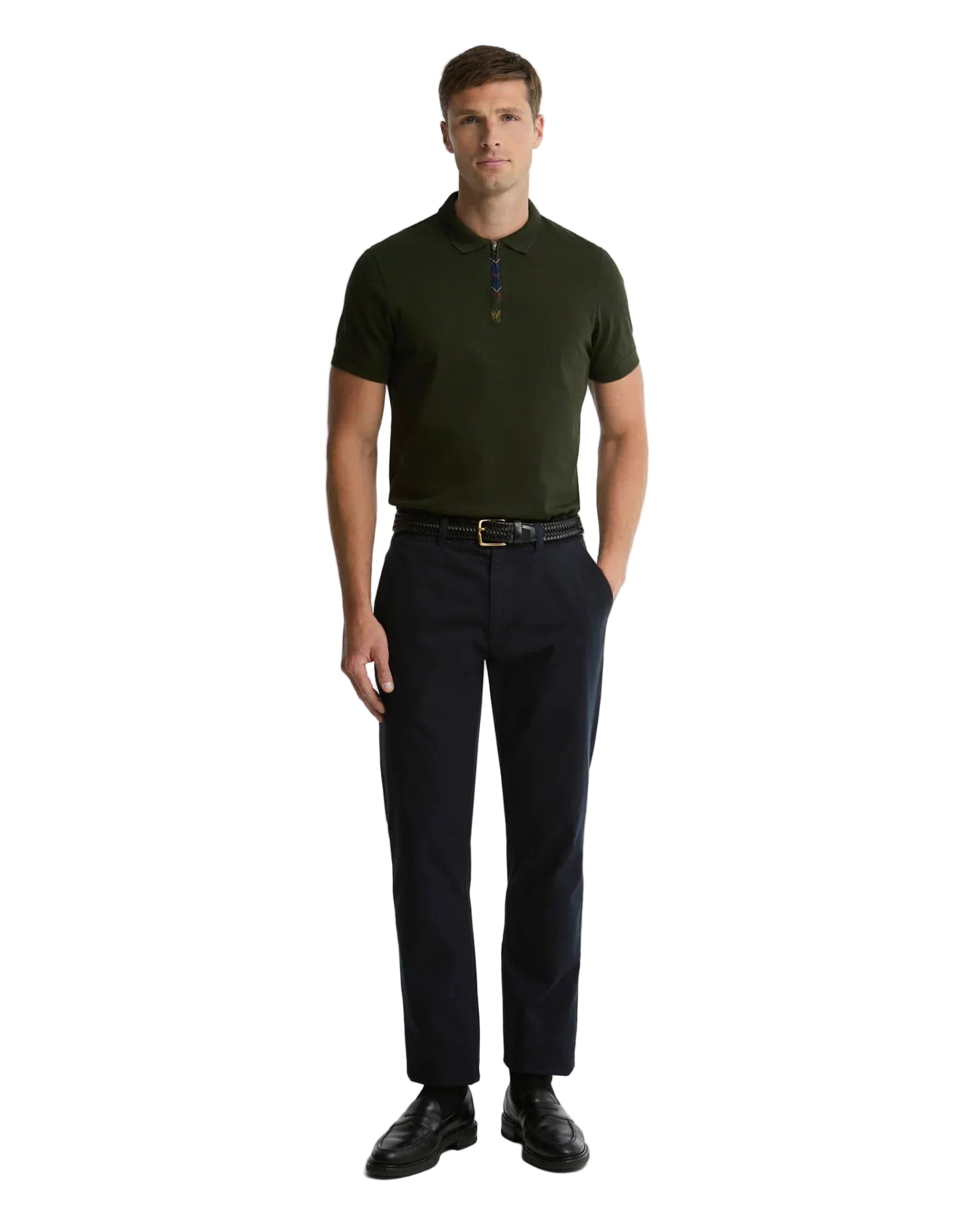 Barbour Regular Fit 1/4 Zip Polo Shirt