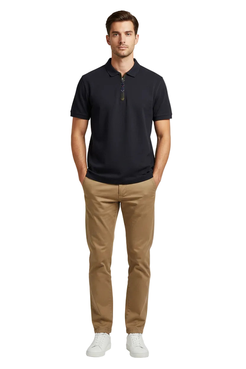 Barbour Regular Fit 1/4 Zip Polo Shirt