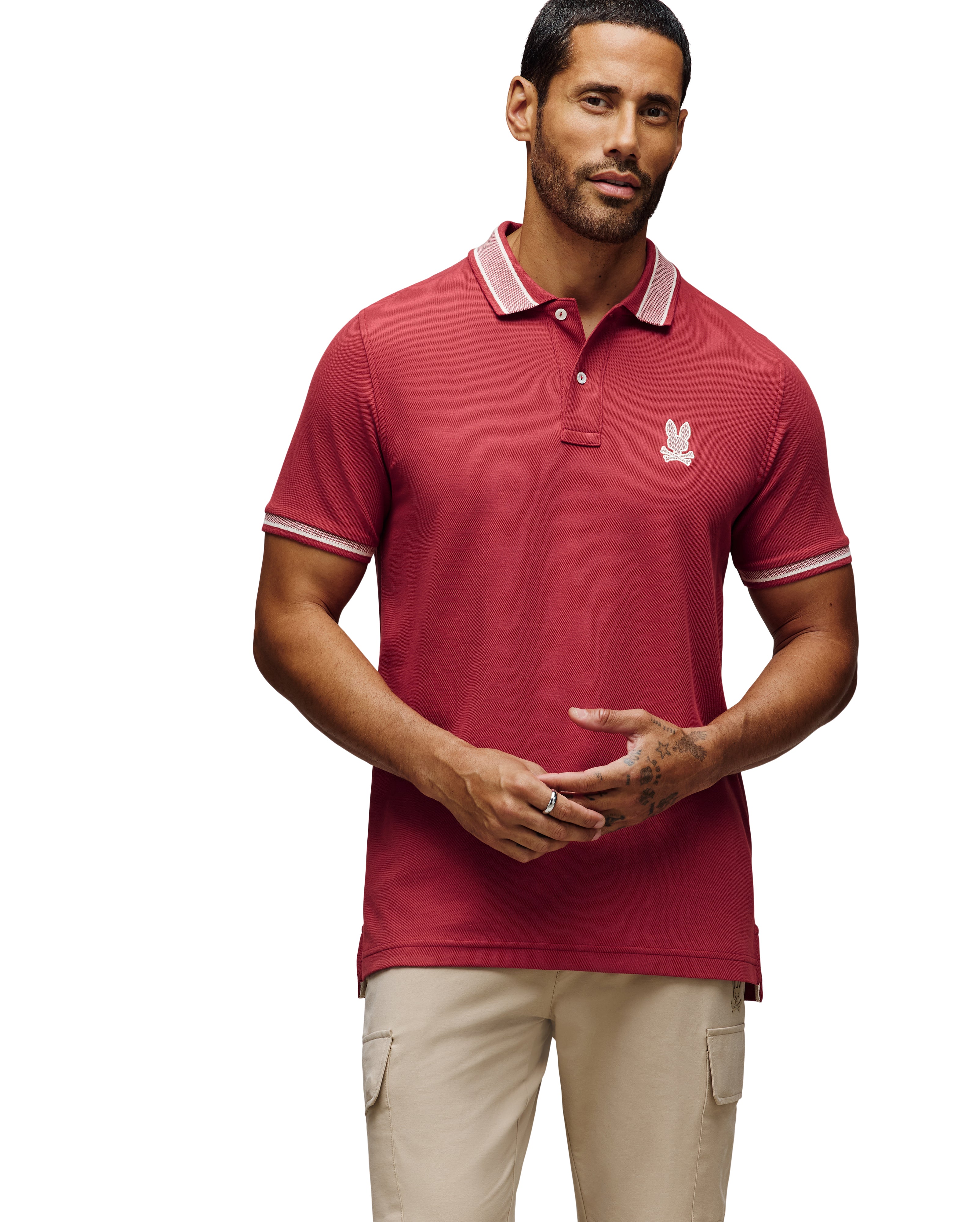 Psycho Bunny Regular Fit Polo Shirt check material