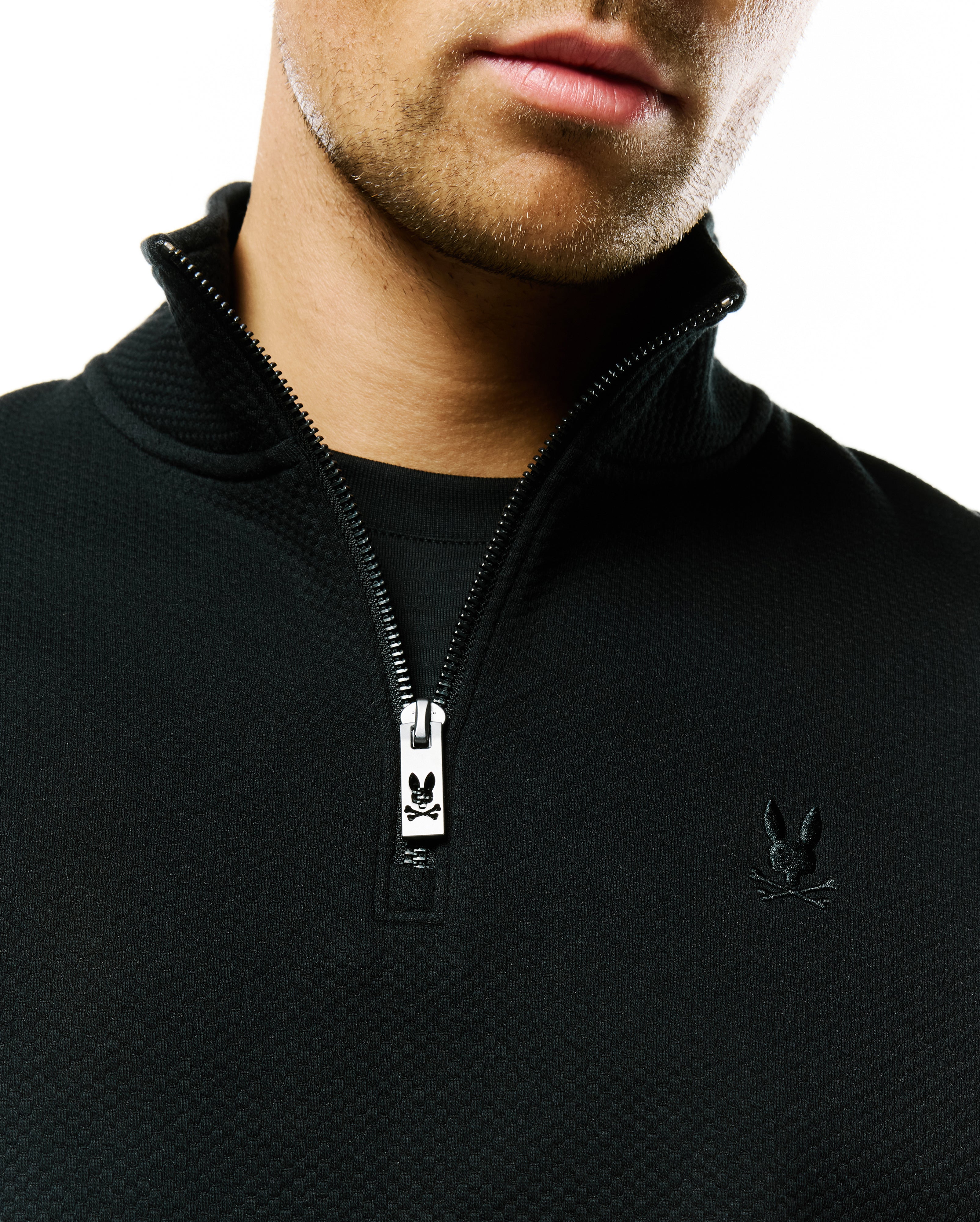 Psycho Bunny 1/4 Zip Knitted Sweatshirt