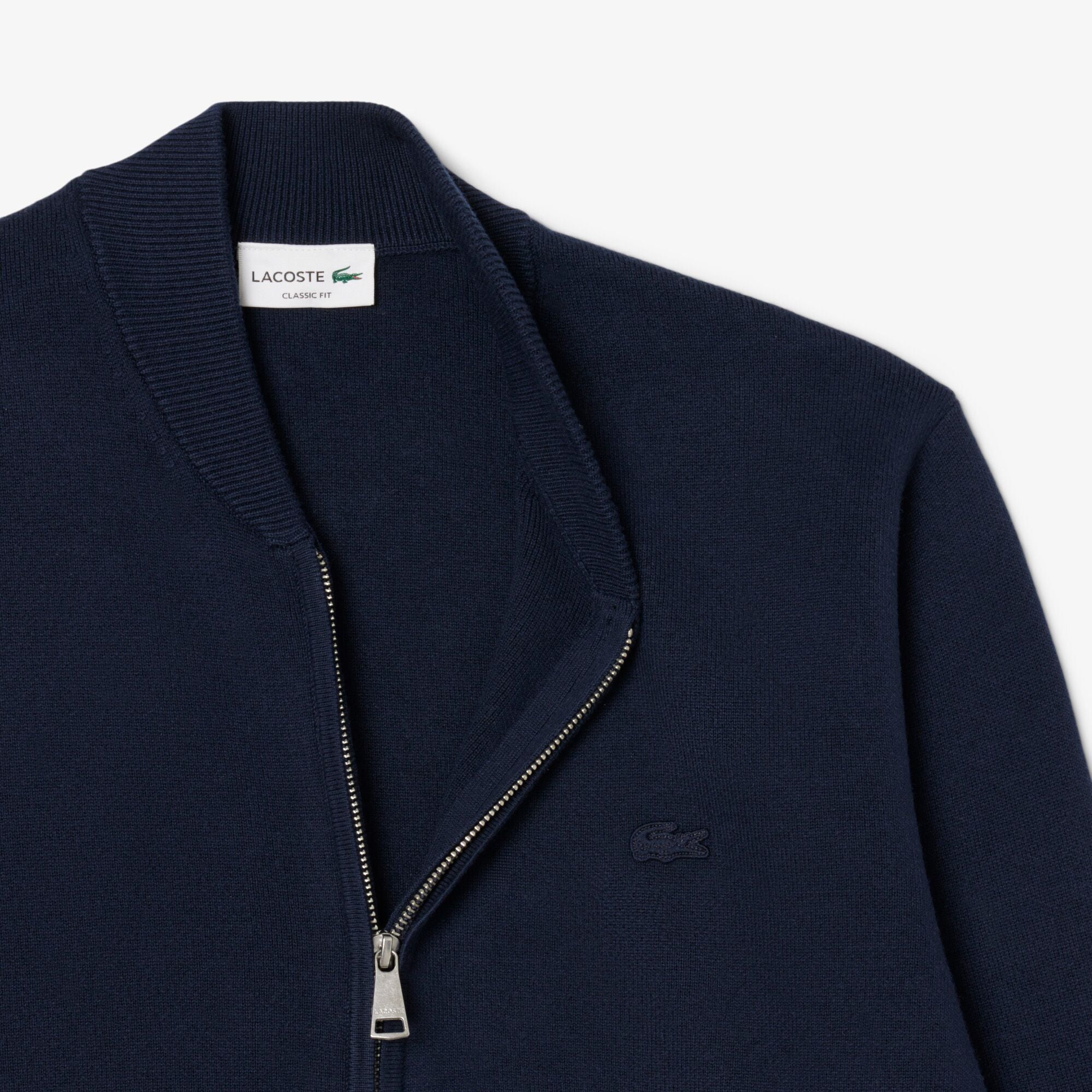 Lacoste Classic Fit Full Zip Knitted Sweatshirt