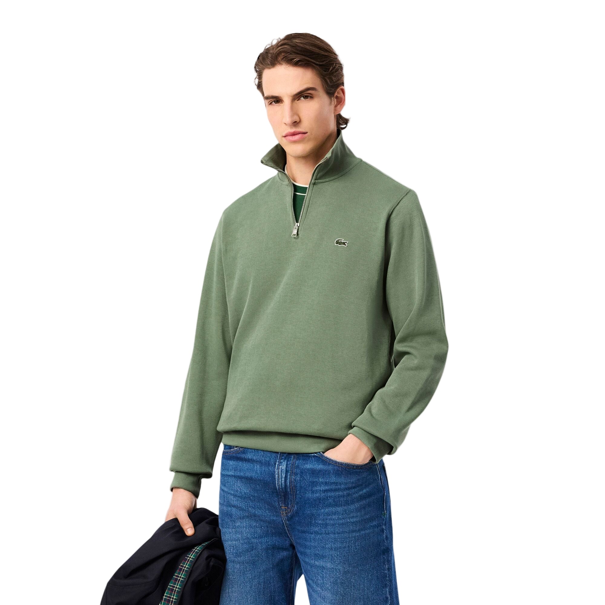 Lacoste 1/4 Zip Knitted Sweatshirt
