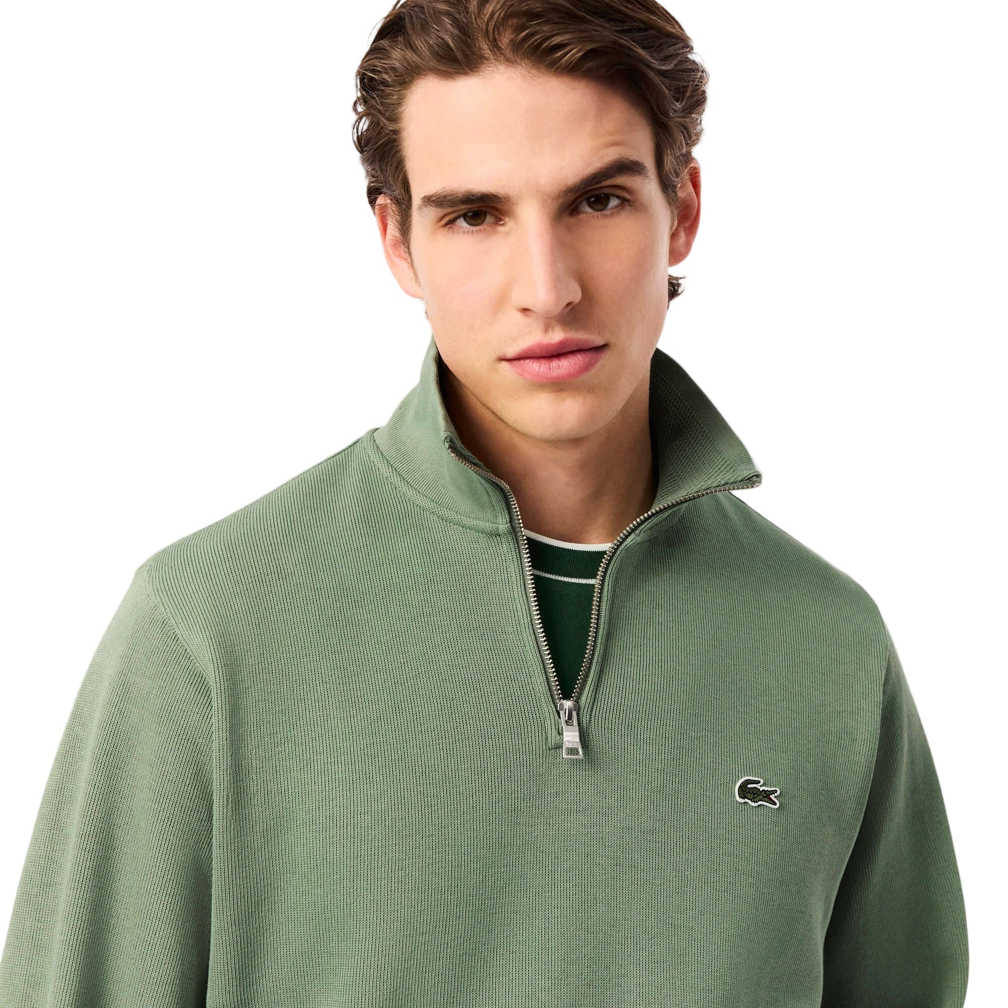 Lacoste 1/4 Zip Knitted Sweatshirt