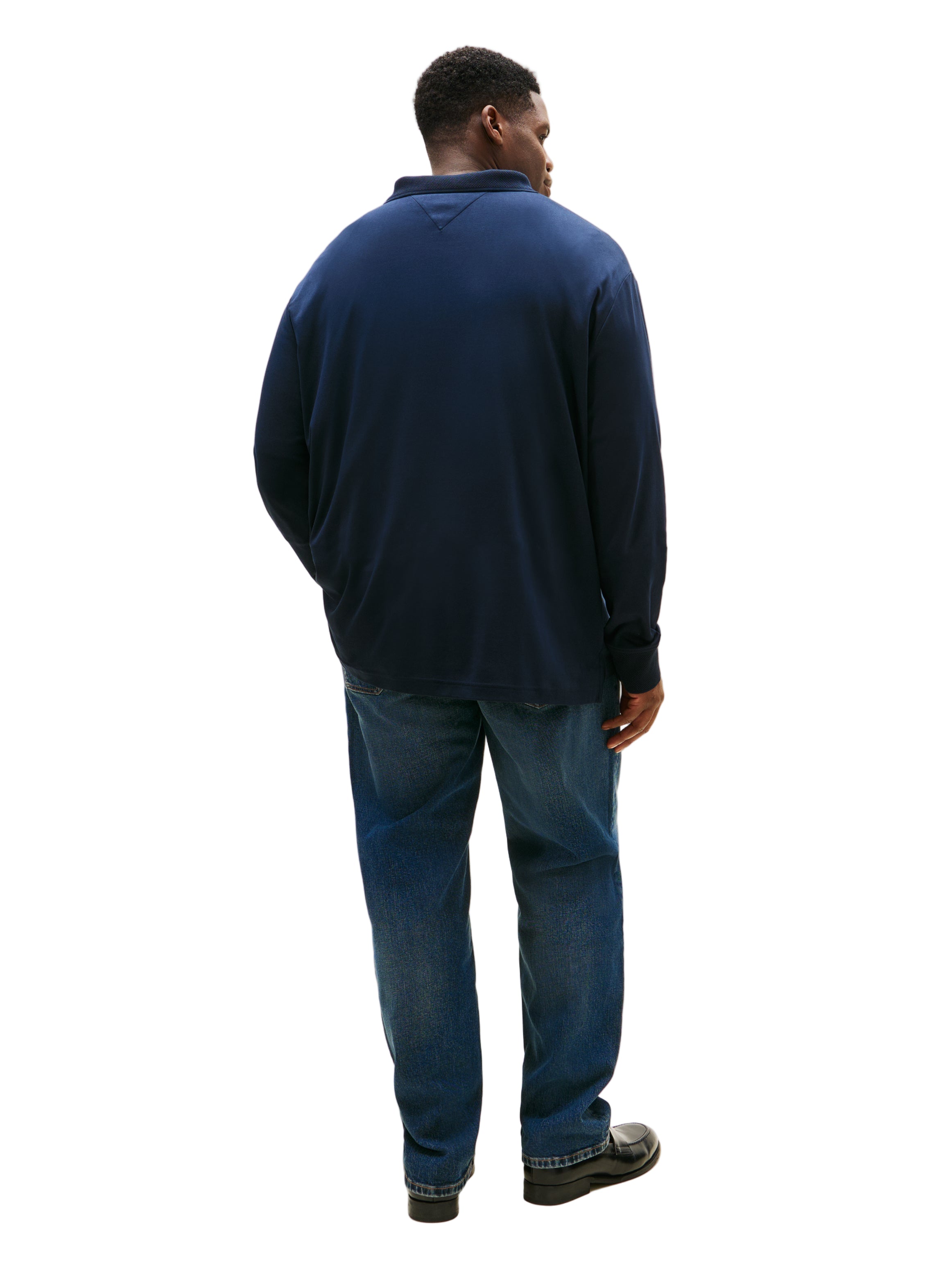 Big & Tall Tommy Hilfiger Regular Fit 1/4 Zip Long Sleeve Polo Shirt