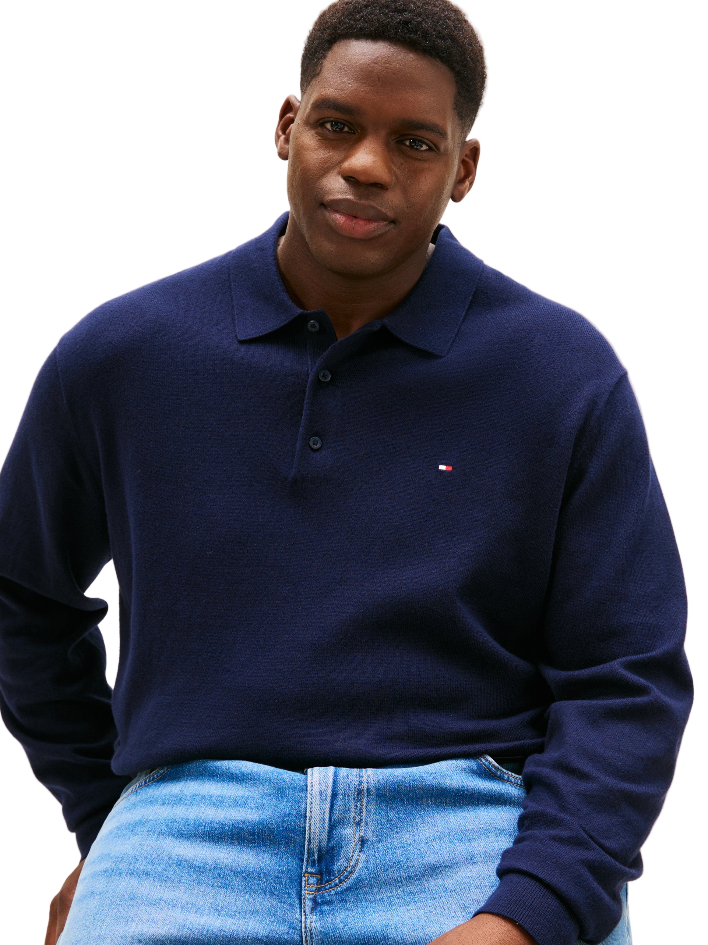 Big & Tall Tommy Hilfiger Regular Fit Long Sleeve Polo Shirt