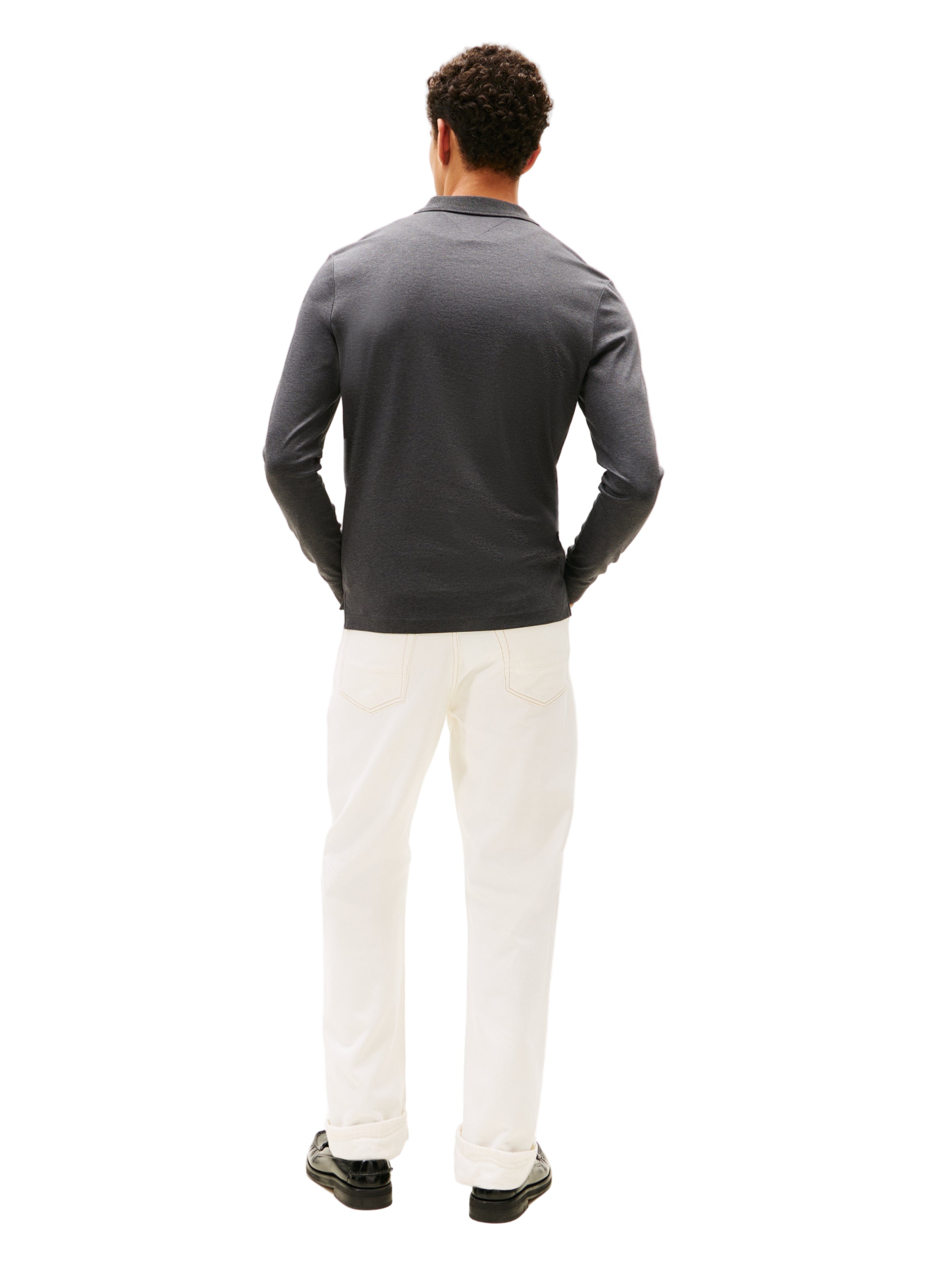 Tommy Hilfiger Regular Fit 1/4 Zip Long Sleeve Polo Shirt