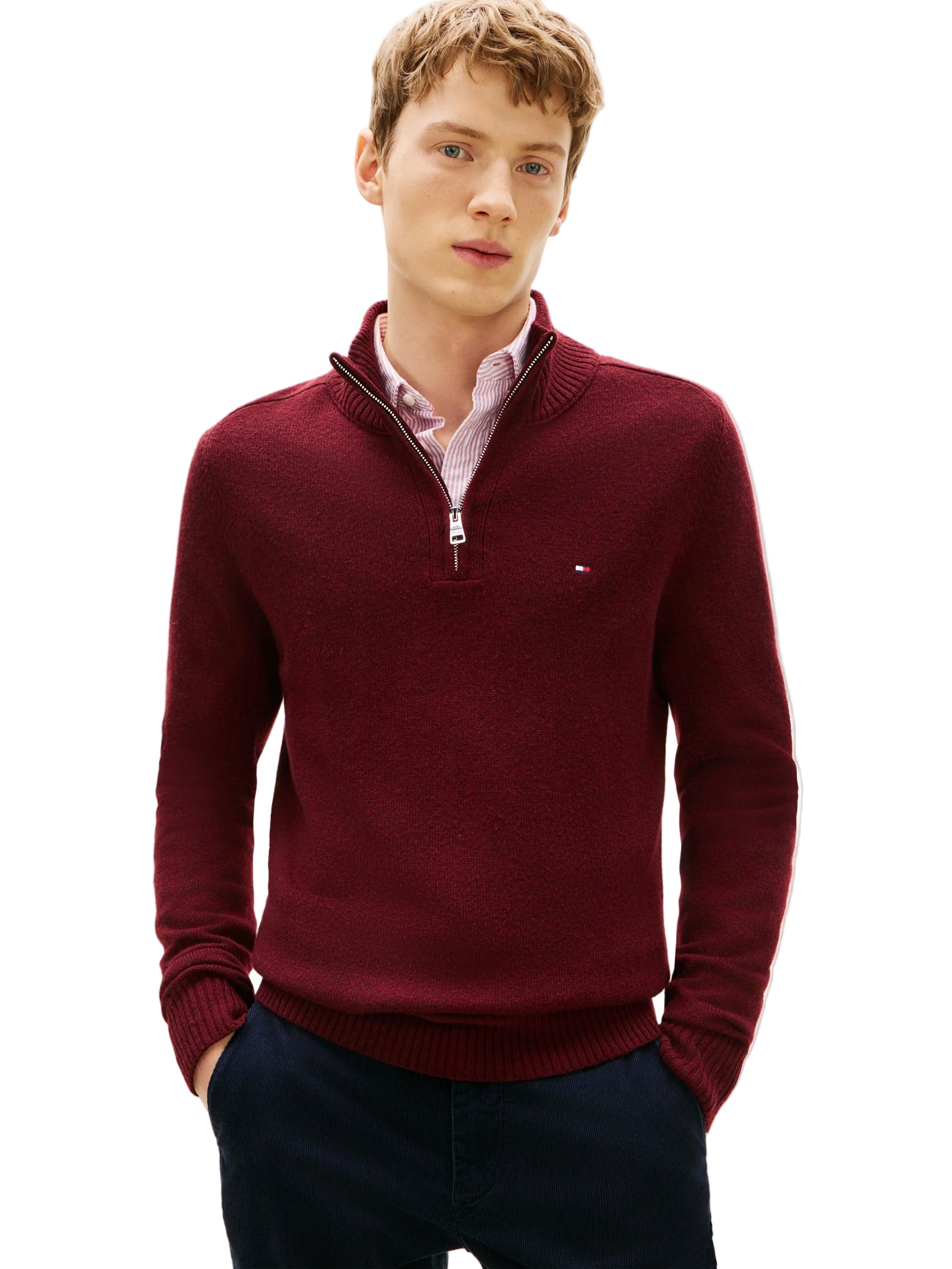 Tommy Hilfiger 1/4 Zip Knitted Sweatshirt